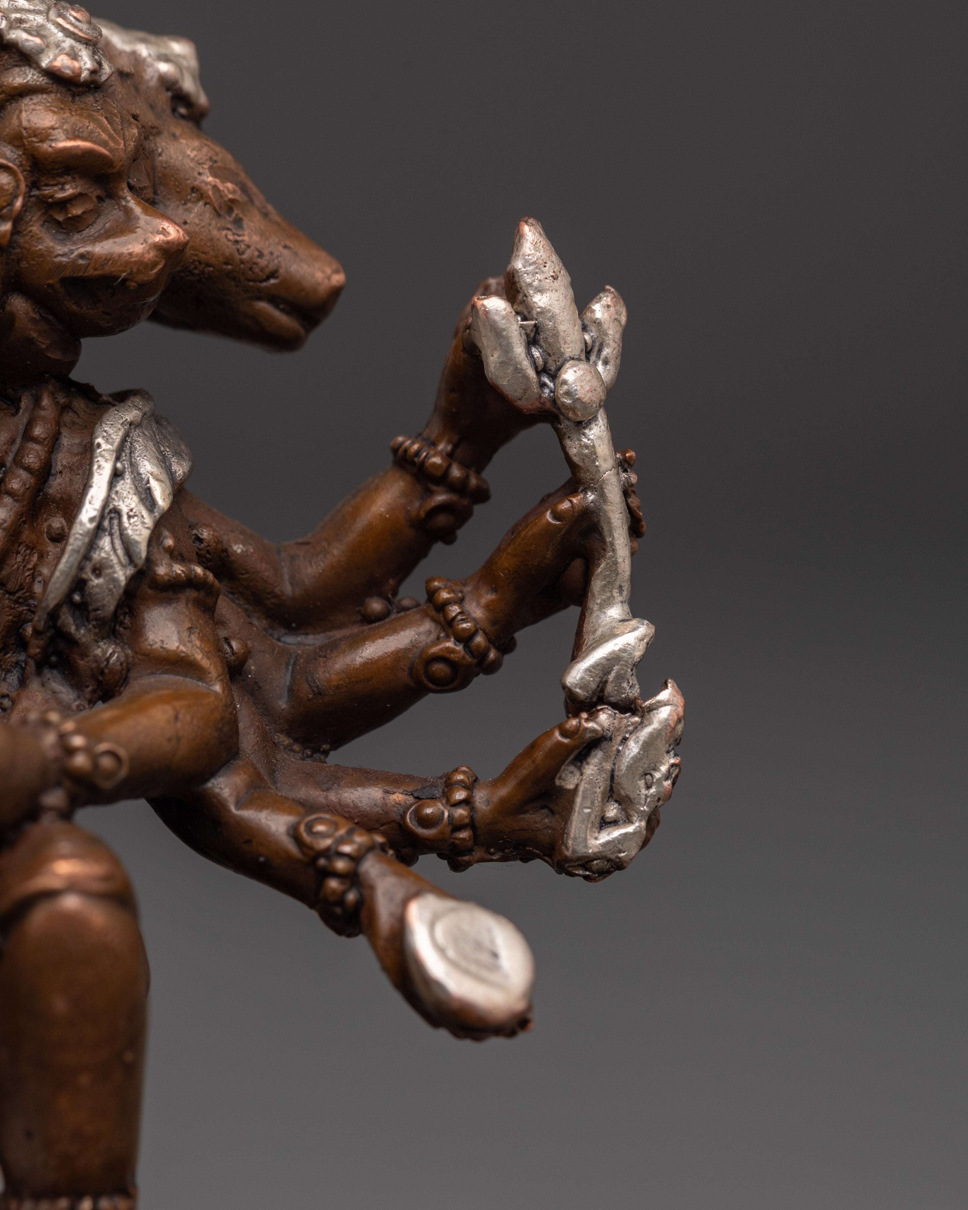 Multi-Armed Hanuman Statue for Devotional Practice and Spiritual Protection