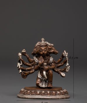 Multi-Armed Hanuman Statue for Devotional Practice and Spiritual Protection