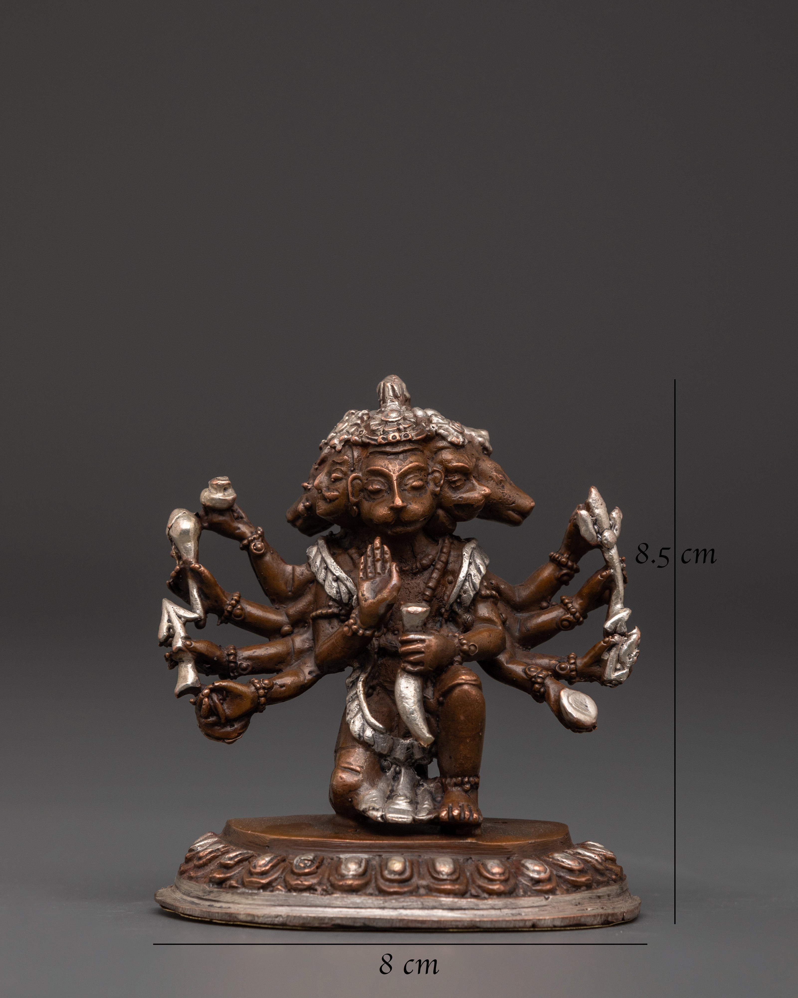 Multi-Armed Hanuman Statue for Devotional Practice and Spiritual Protection