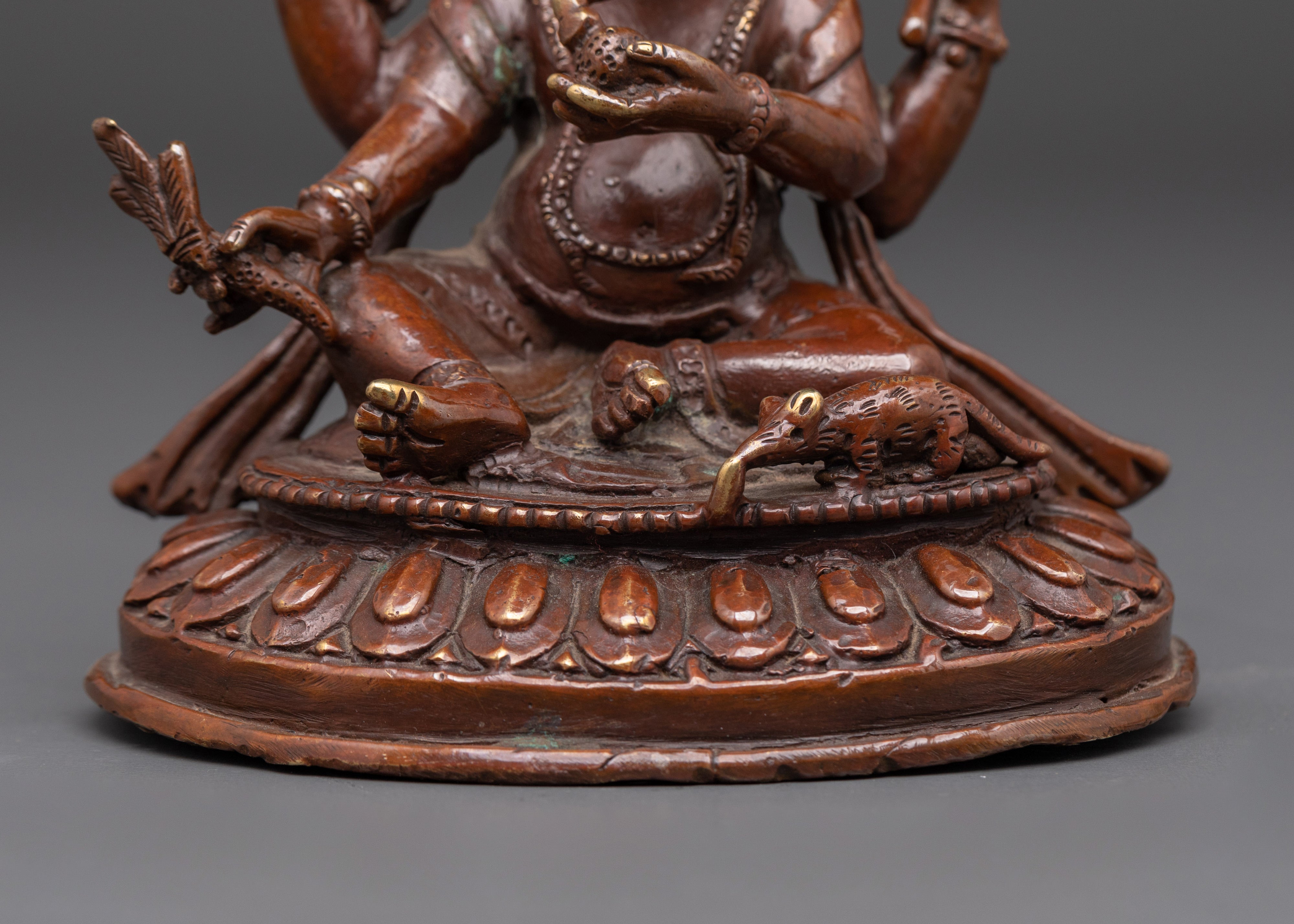 Oxidized Copper Ganapati Statue for Wisdom, Prosperity, and Spiritual Balance
