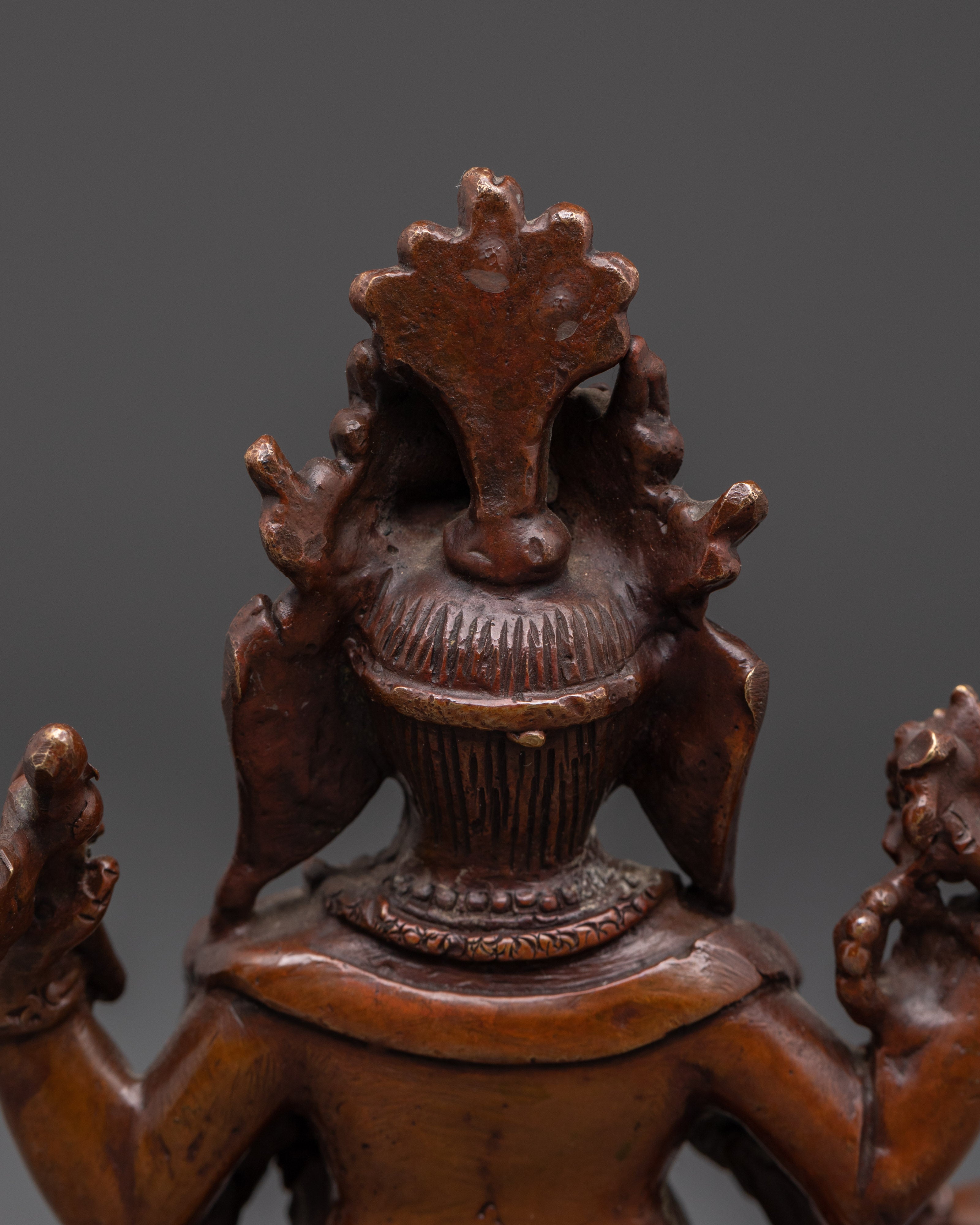 Oxidized Copper Ganapati Statue for Wisdom, Prosperity, and Spiritual Balance