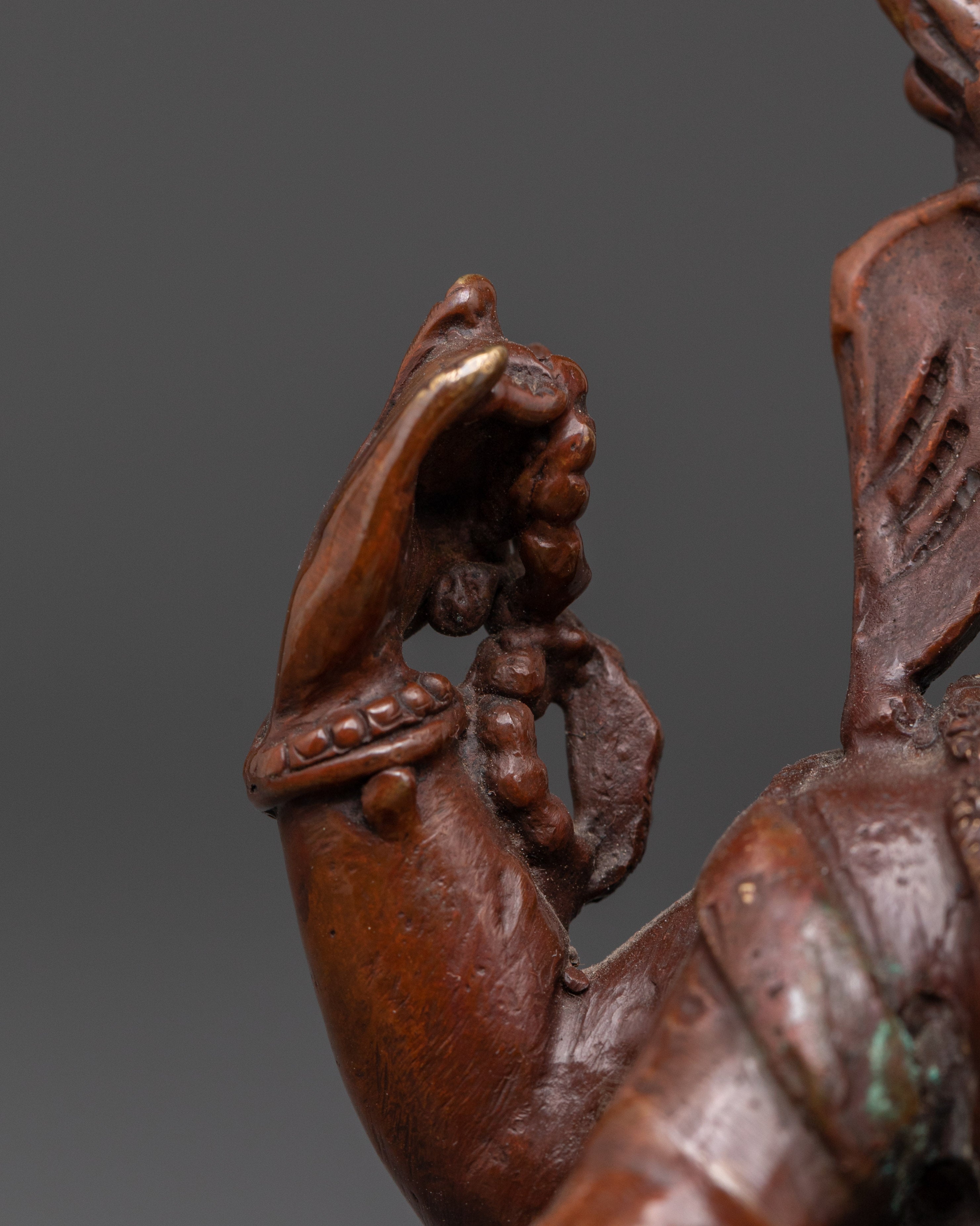 Oxidized Copper Ganapati Statue for Wisdom, Prosperity, and Spiritual Balance
