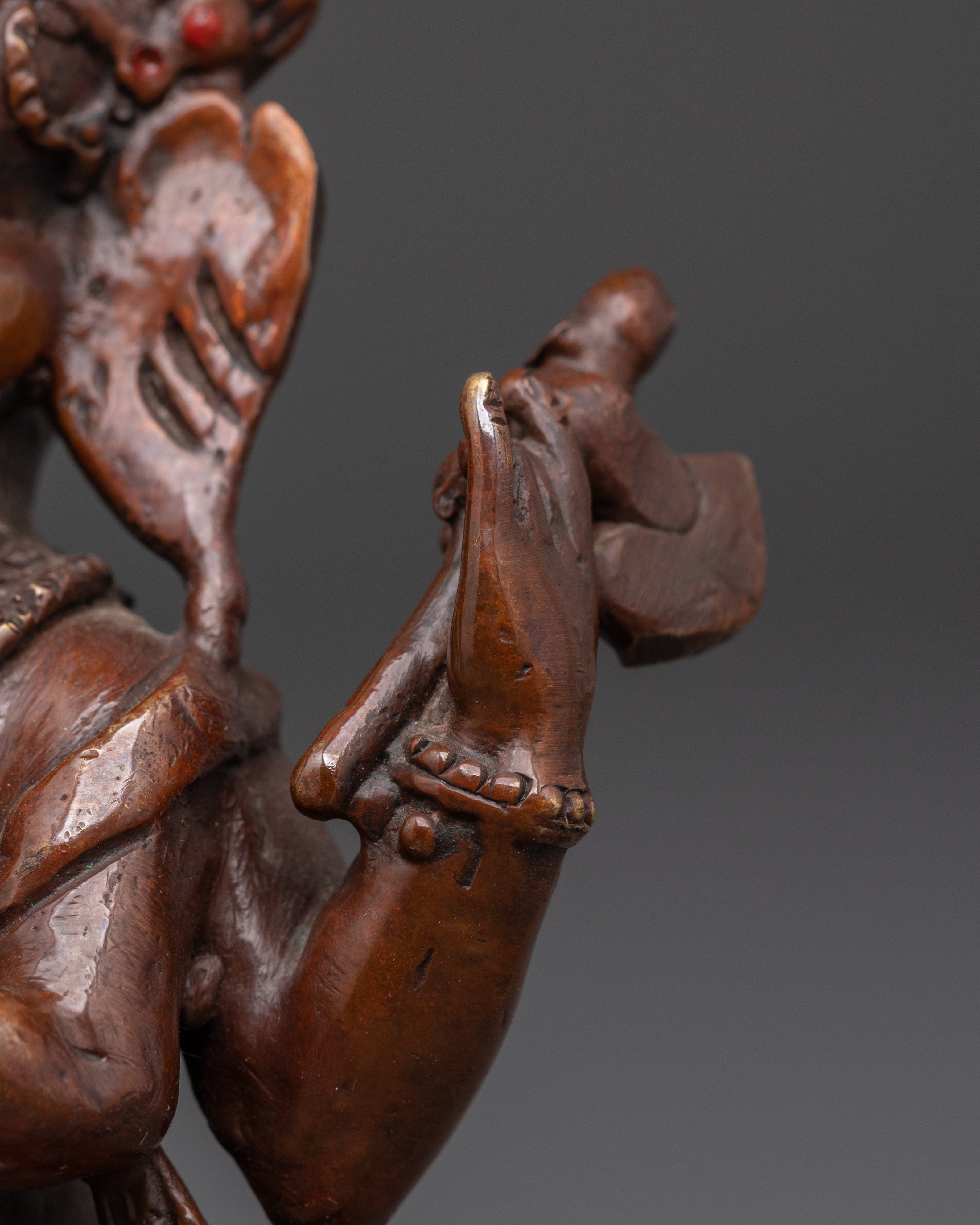 Oxidized Copper Ganapati Statue for Wisdom, Prosperity, and Spiritual Balance