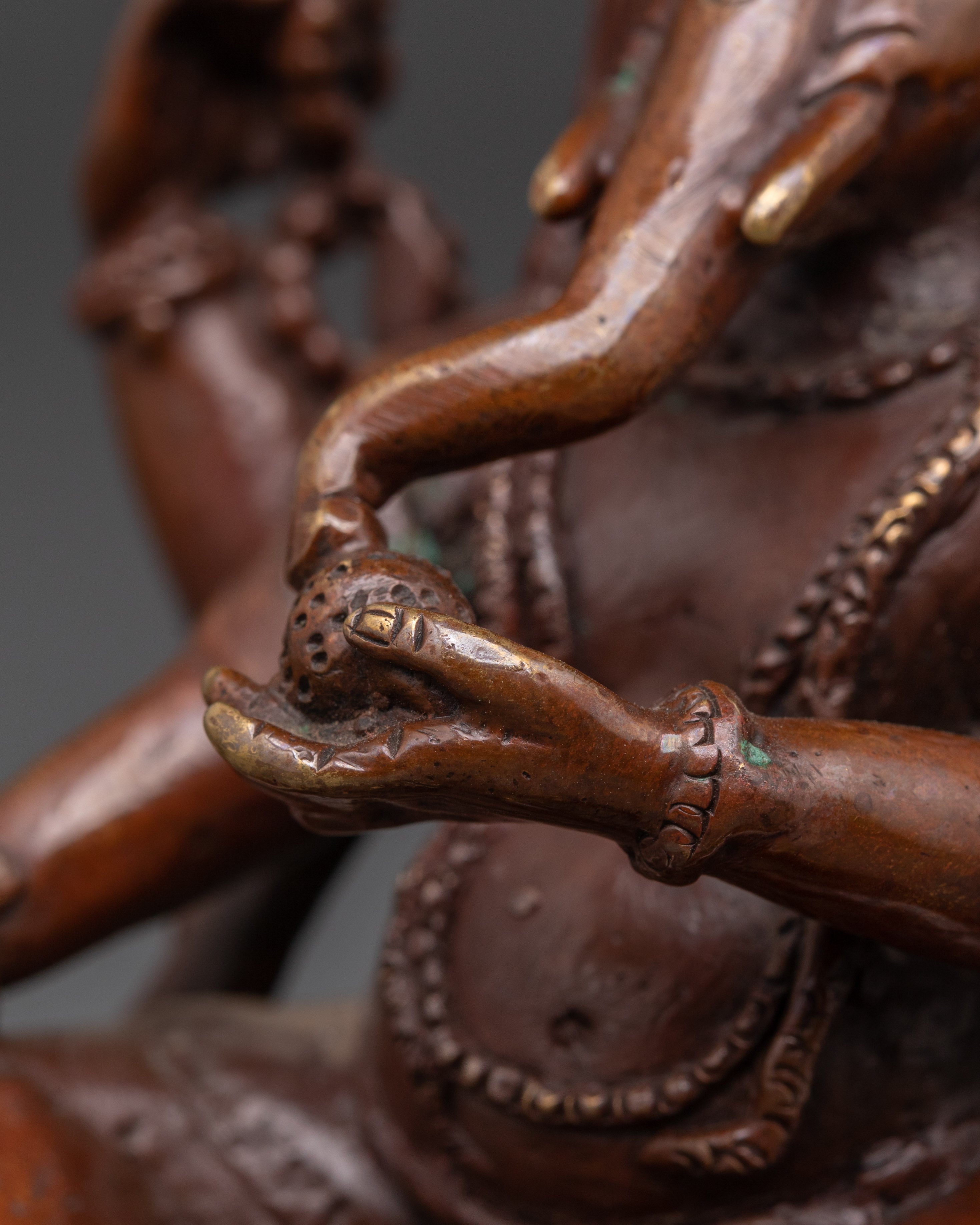 Oxidized Copper Ganapati Statue for Wisdom, Prosperity, and Spiritual Balance