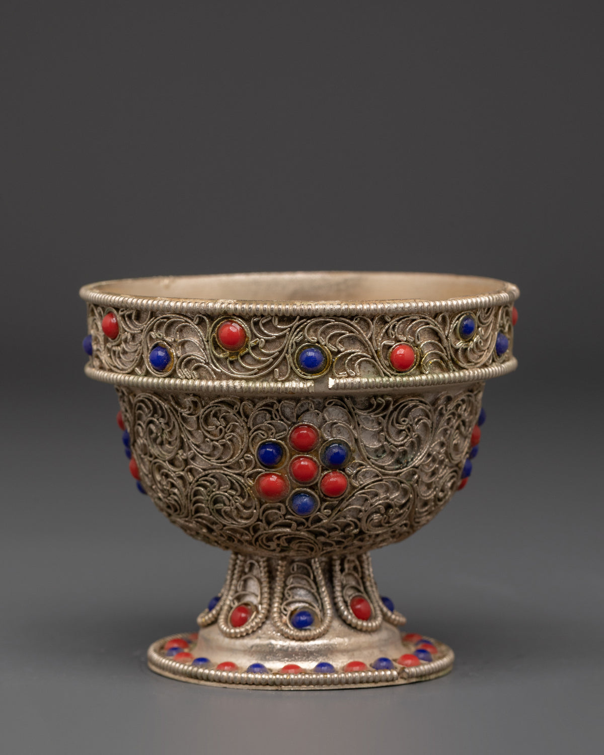 Set of 7 Tibetan Offering Bowls  | For Ritual, Puja, and Altar Use