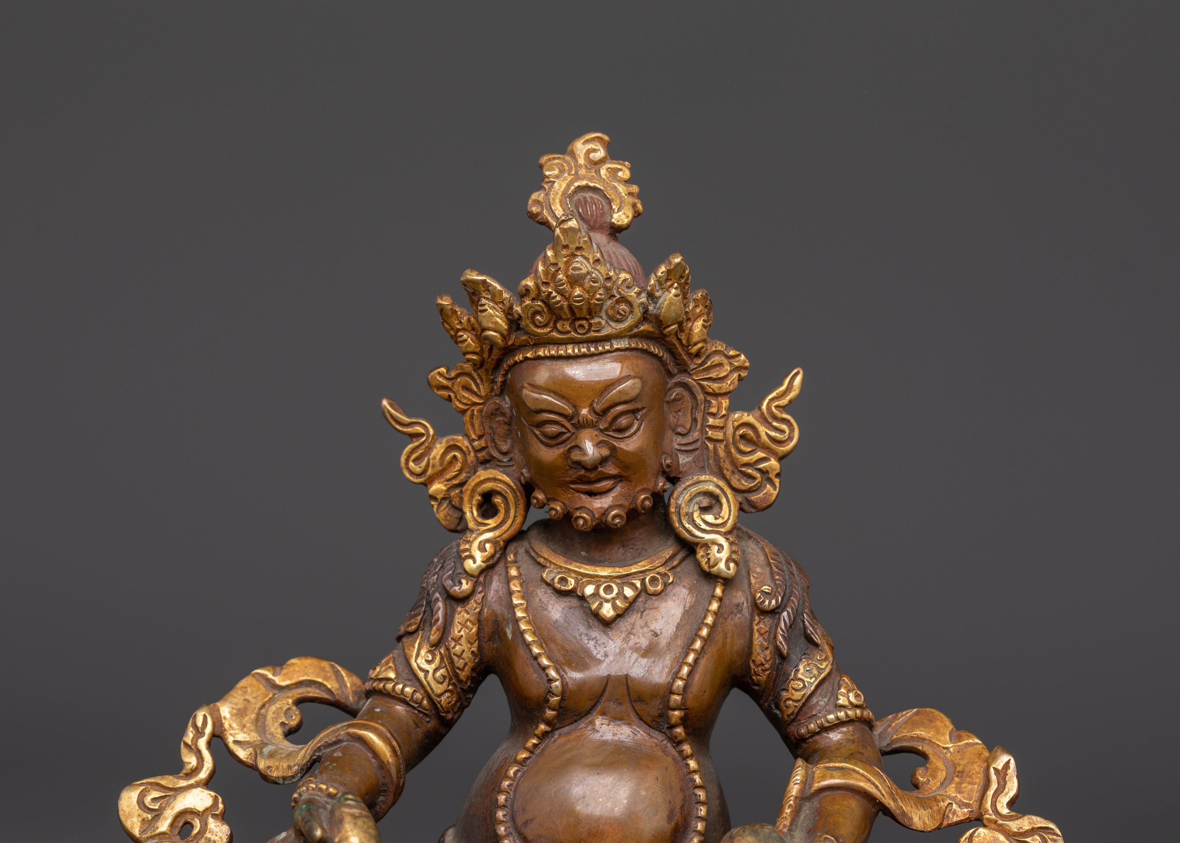 Tibetan Wealth Deity Dzambala Statue | Bring in Prosperity and Abundance