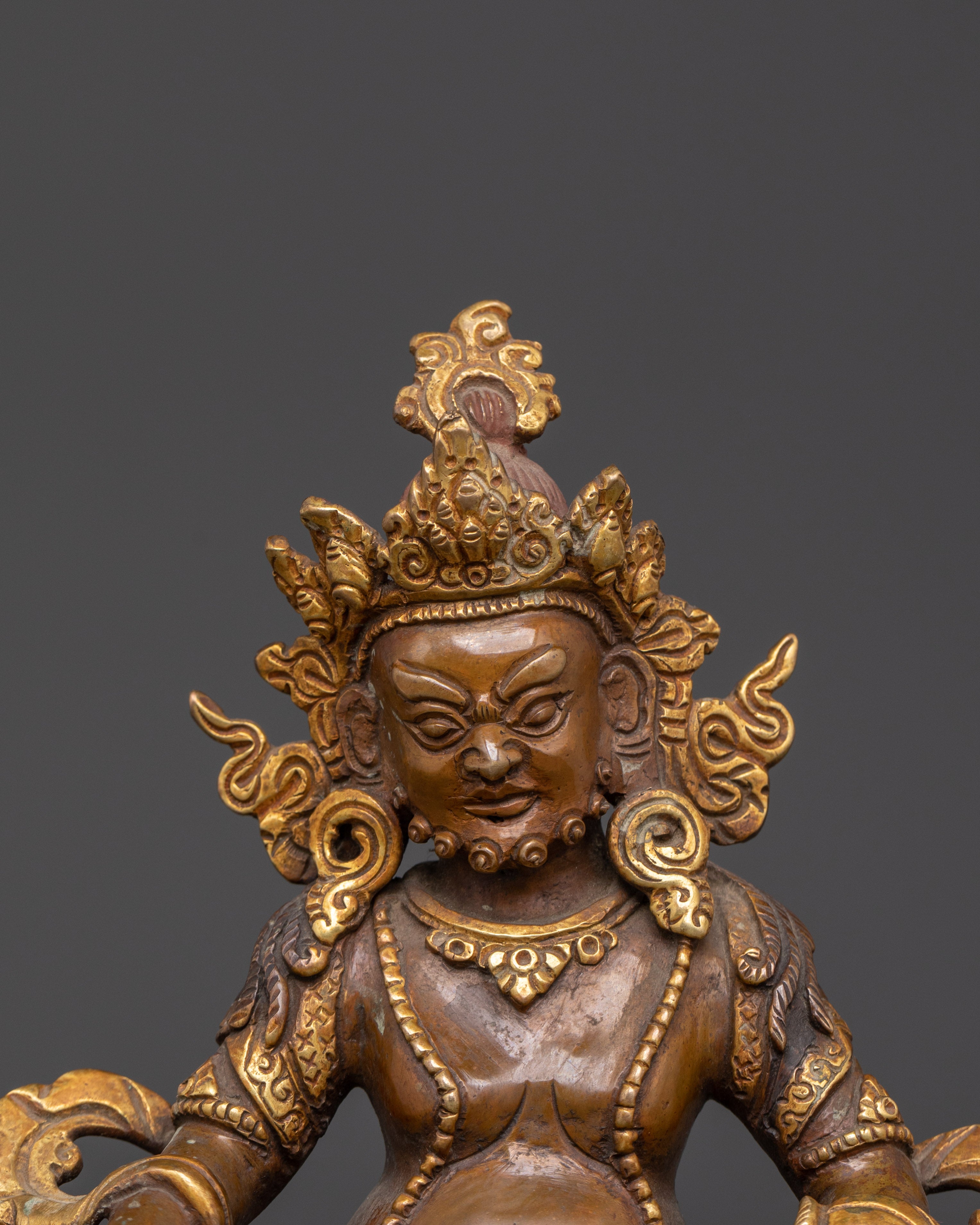 Tibetan Wealth Deity Dzambala Statue | Bring in Prosperity and Abundance
