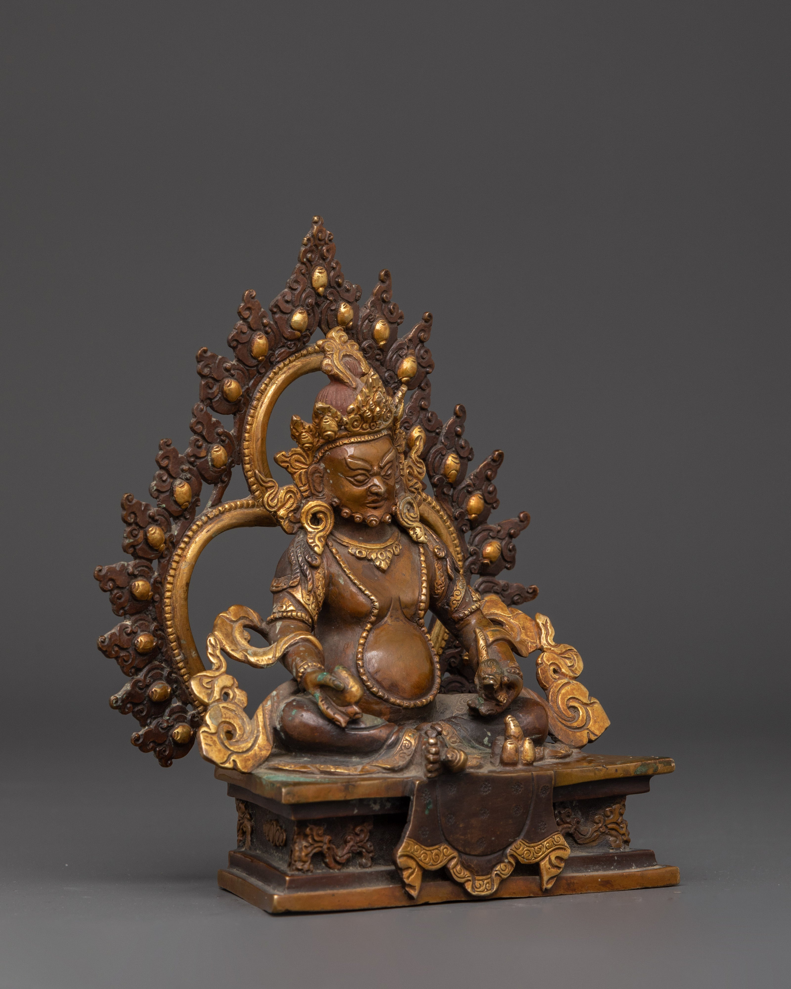 Tibetan Wealth Deity Dzambala Statue | Bring in Prosperity and Abundance