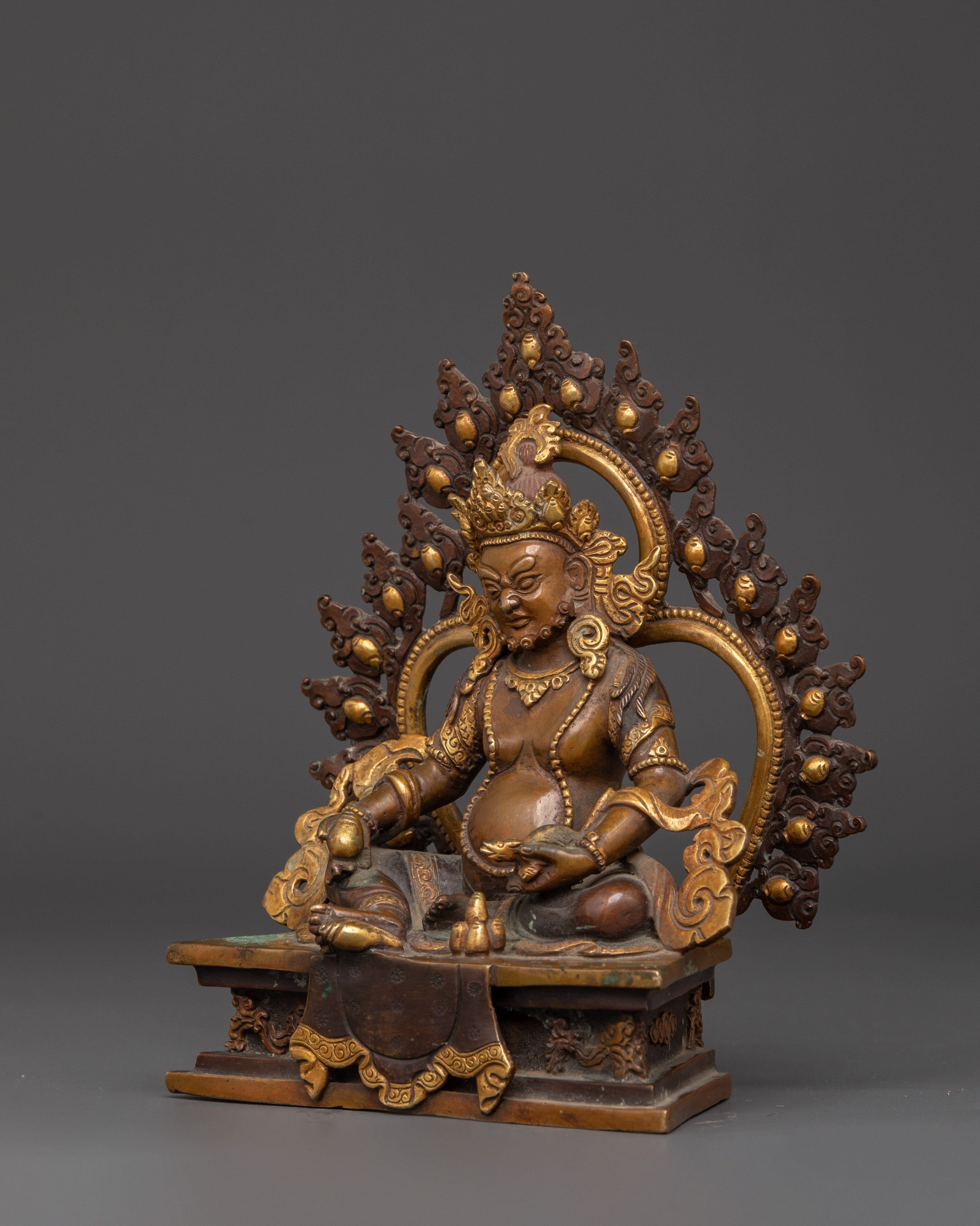 Tibetan Wealth Deity Dzambala Statue | Bring in Prosperity and Abundance