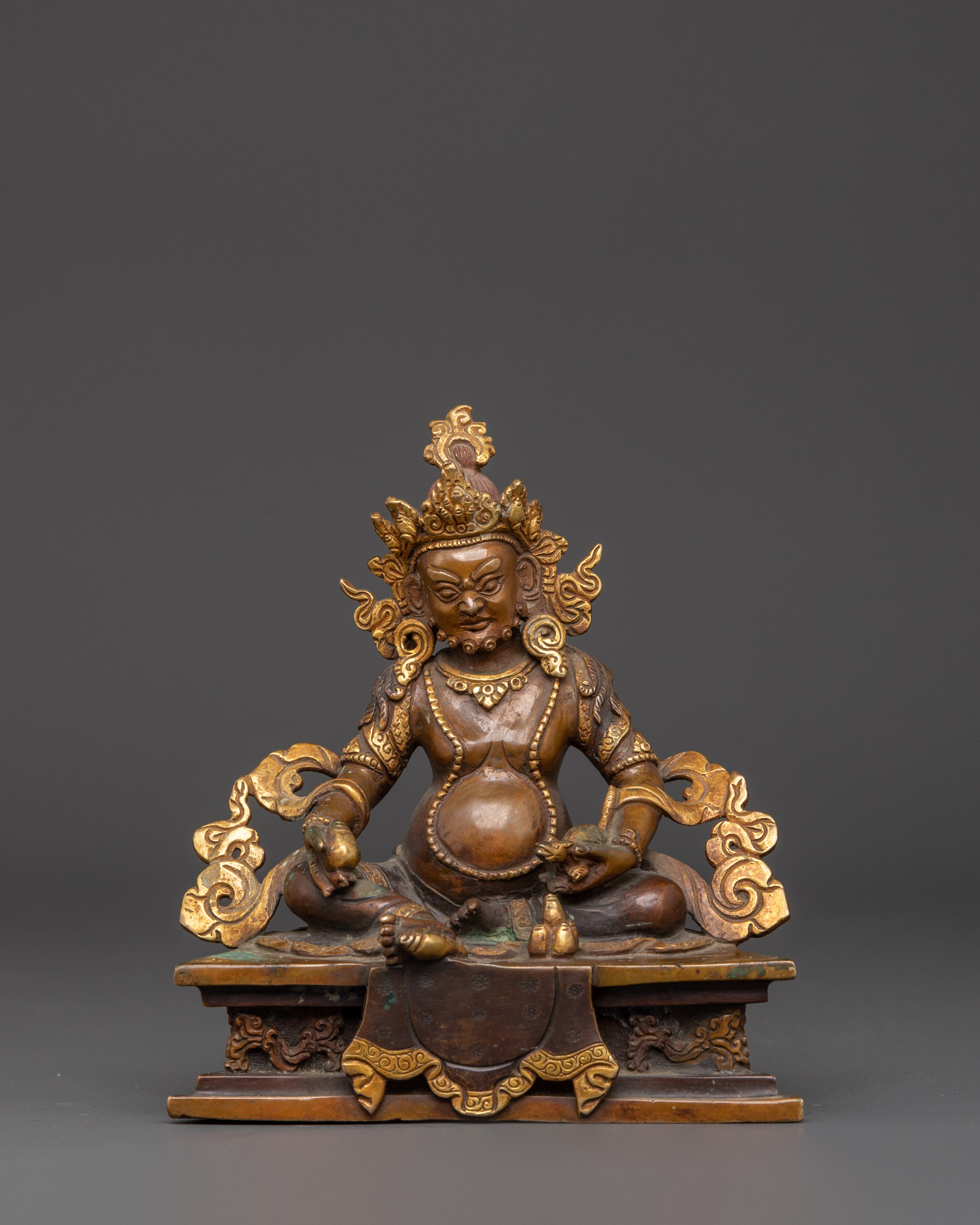 Tibetan Wealth Deity Dzambala Statue | Bring in Prosperity and Abundance