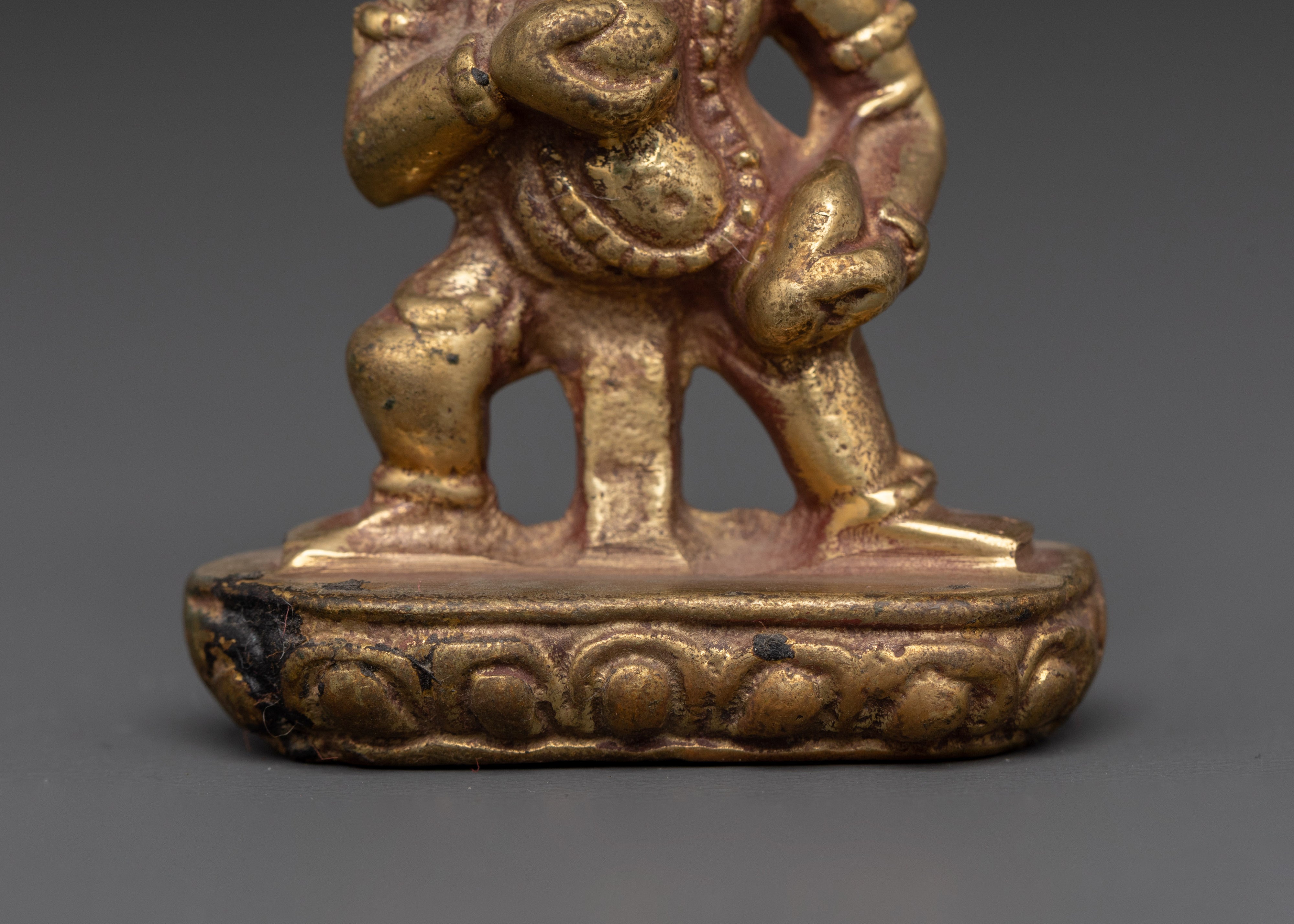 Black Dzambala Copper Statue | Tibetan Wealth Deity for Prosperity and Protection