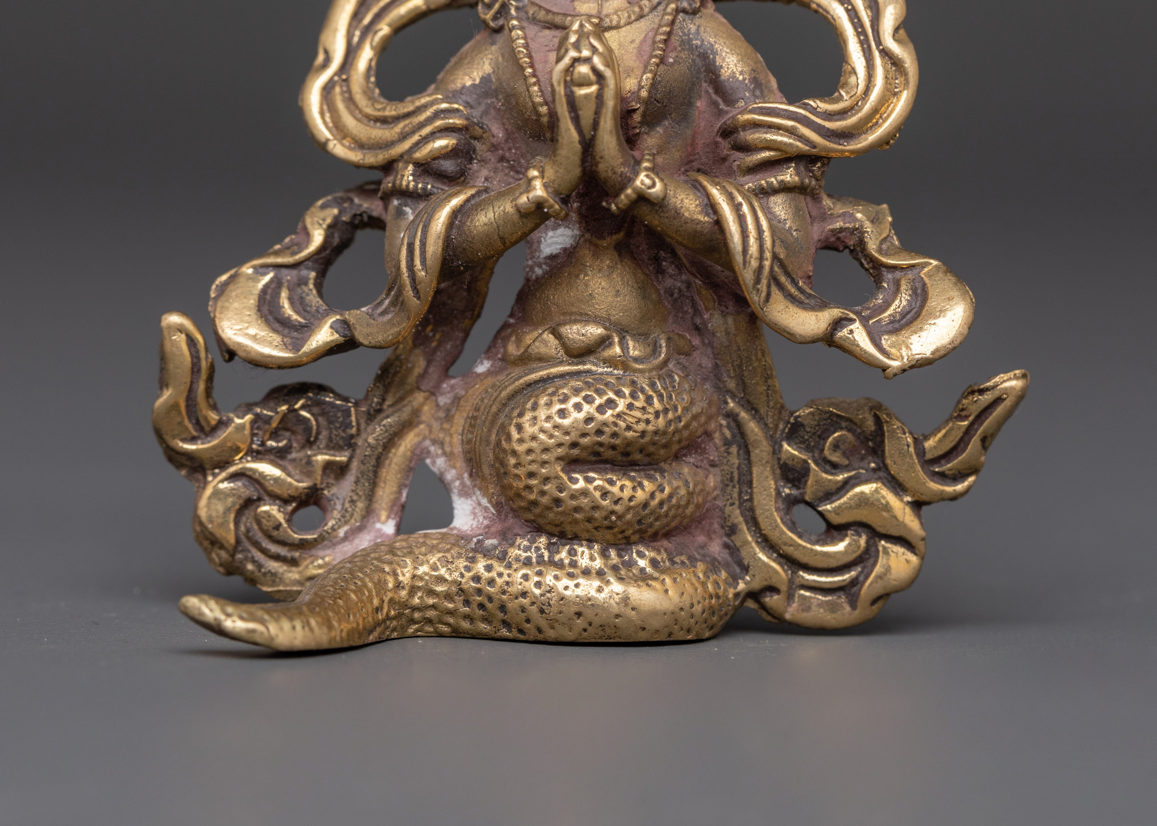 Handcrafted Tibetan Naga Kanya Statue | Copper Bronze Serpent Goddess Figurine