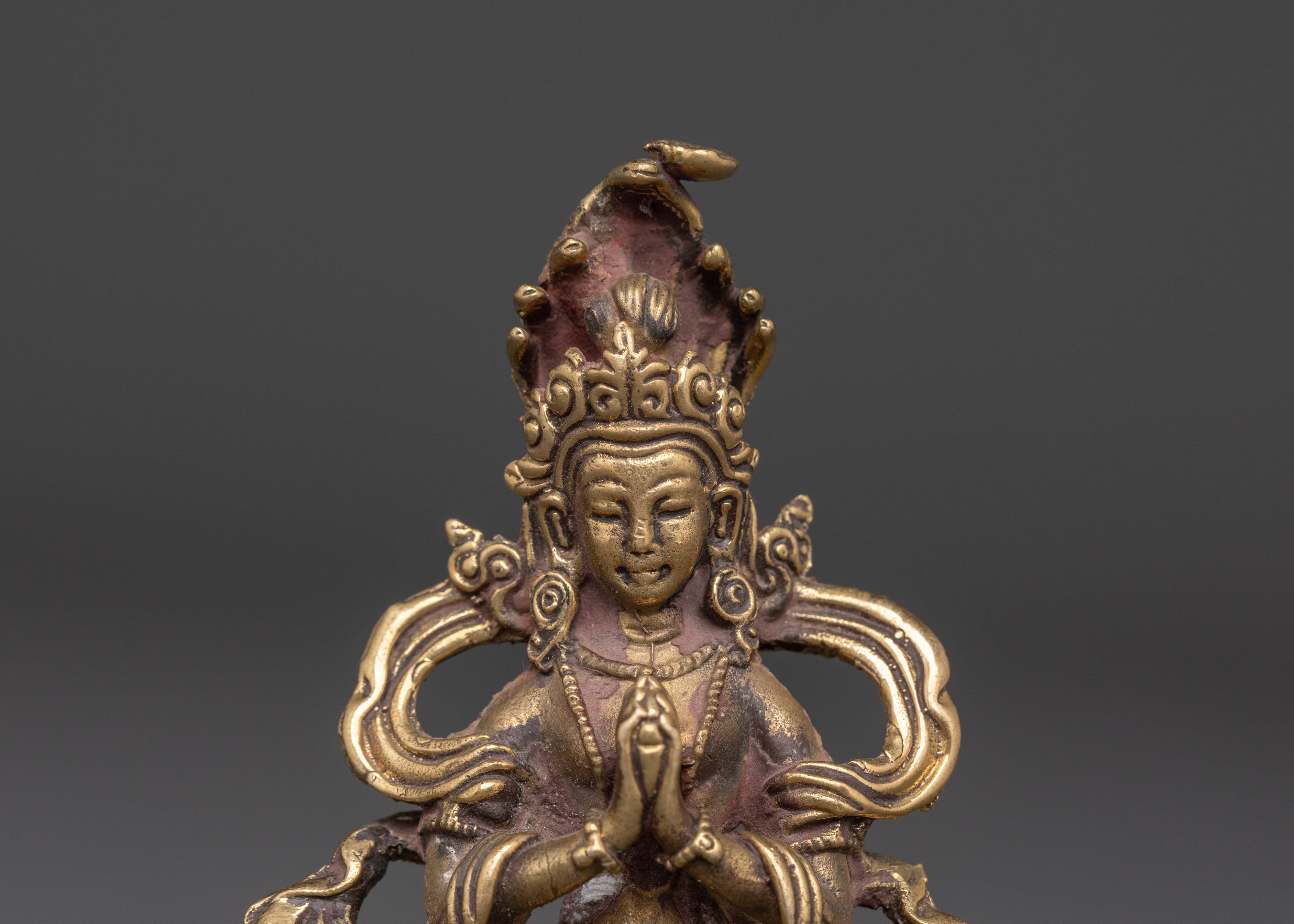 Handcrafted Tibetan Naga Kanya Statue | Copper Bronze Serpent Goddess Figurine
