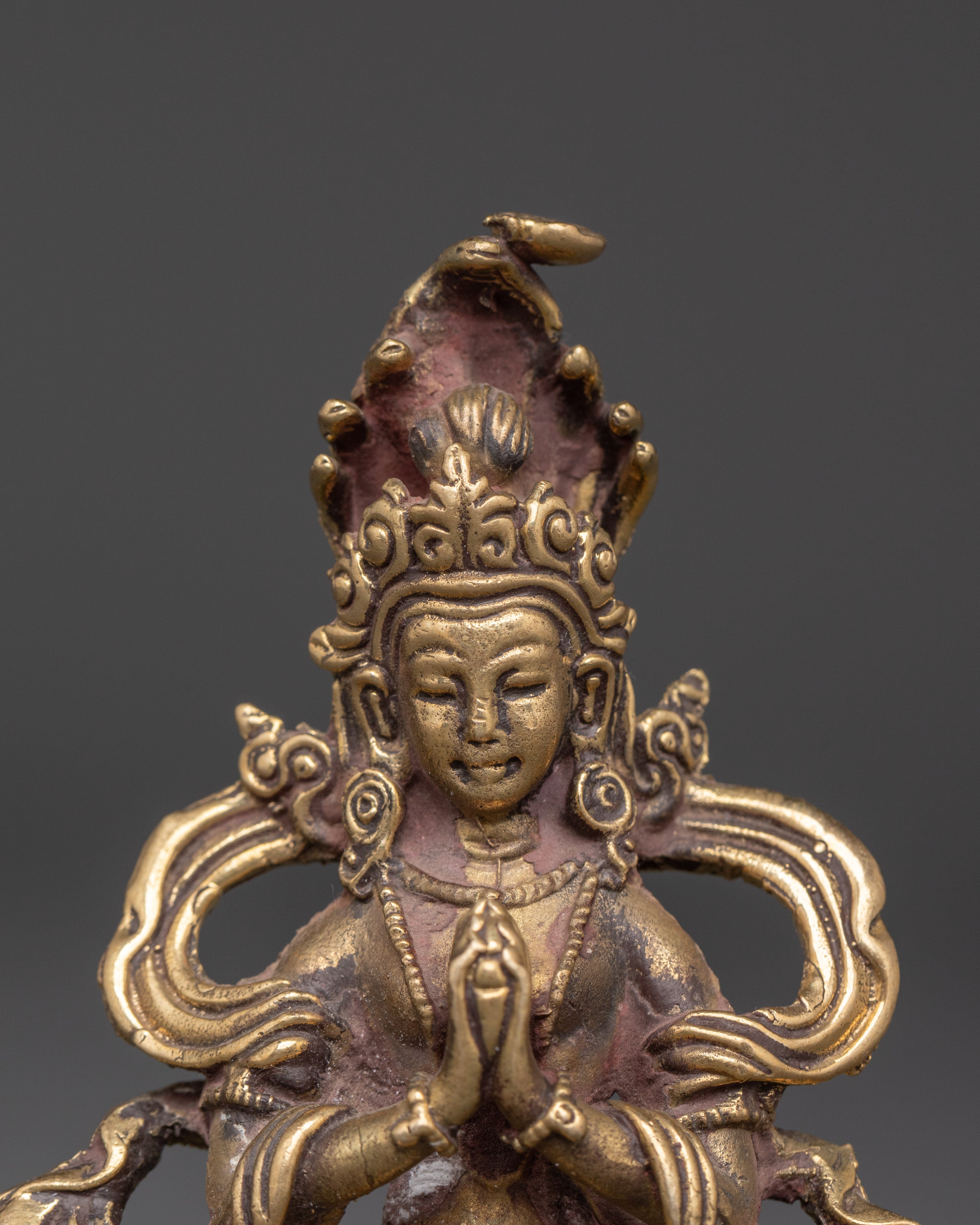 Handcrafted Tibetan Naga Kanya Statue | Copper Bronze Serpent Goddess Figurine