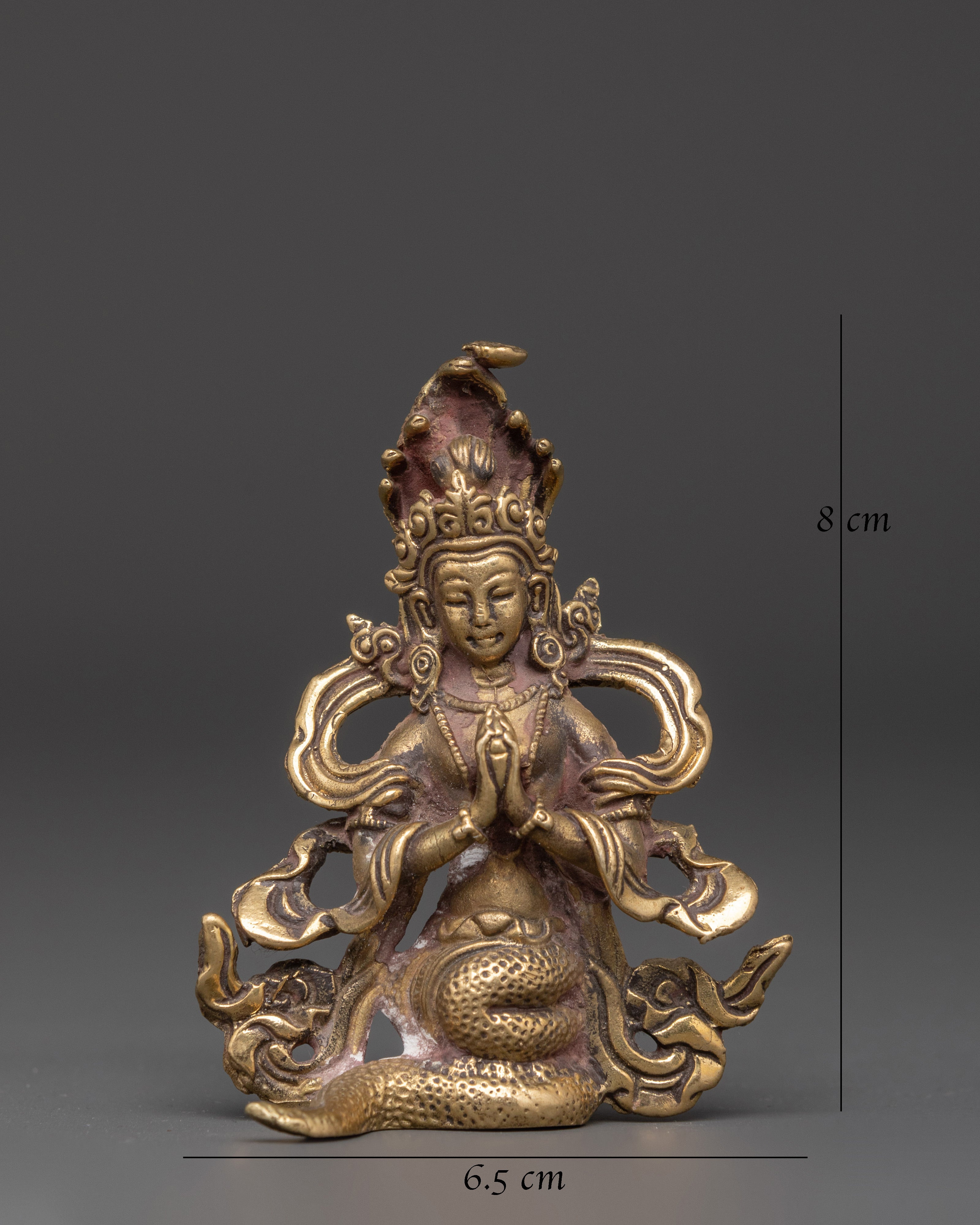 Handcrafted Tibetan Naga Kanya Statue | Copper Bronze Serpent Goddess Figurine