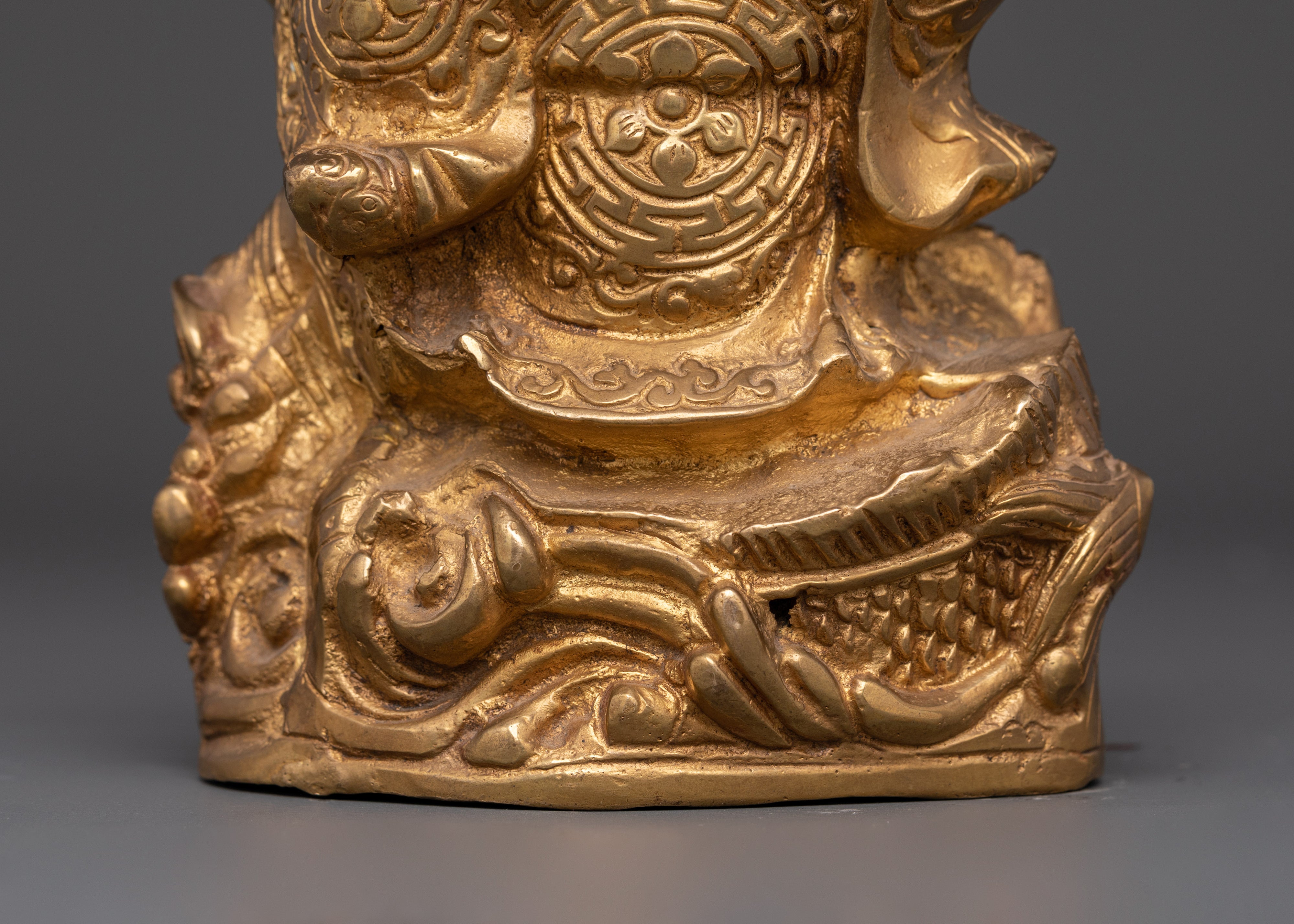 Laughing Buddha Statue for Wealth & Joy | Golden Prosperity Buddha