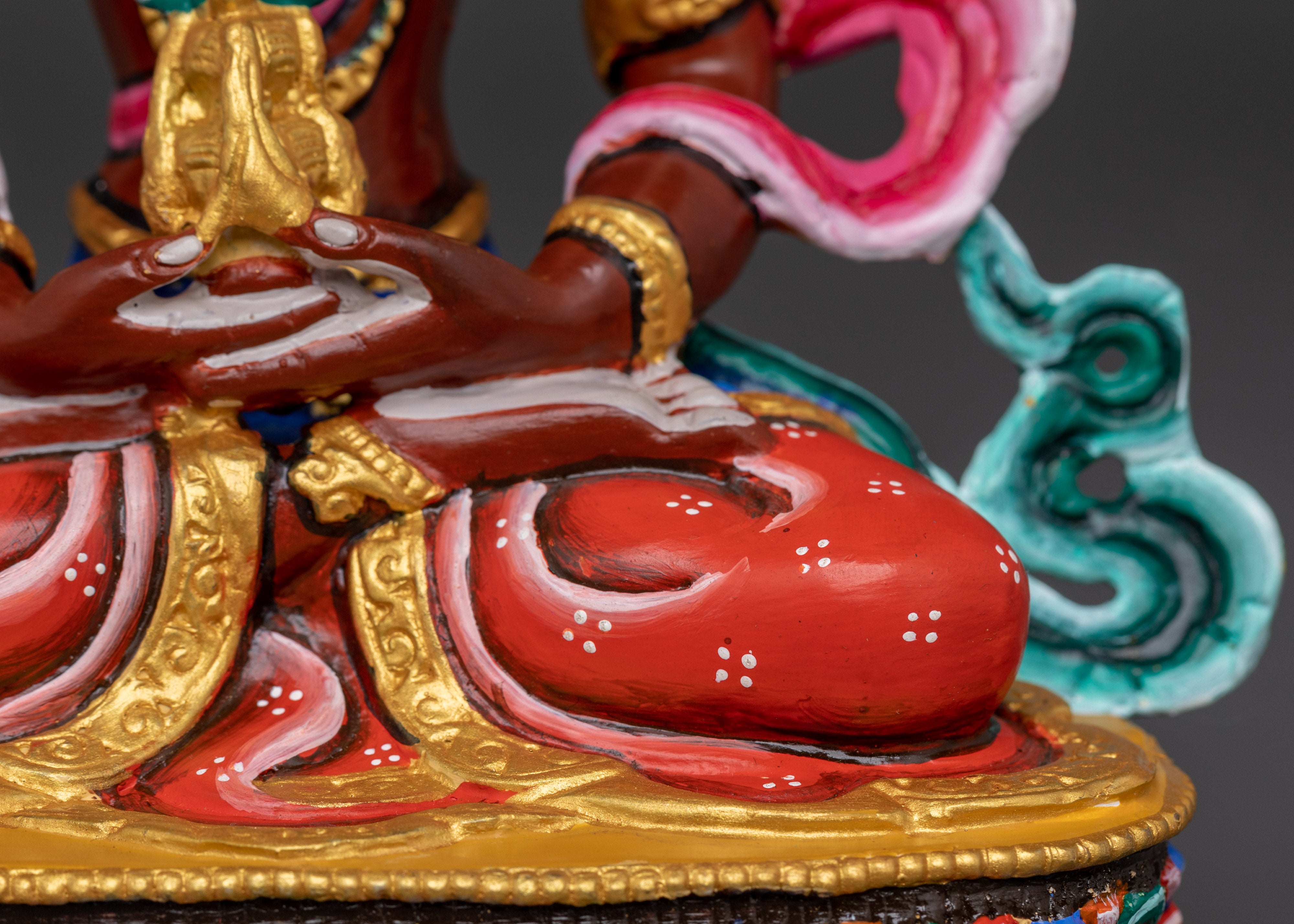 Handmade Tibetan Amitayus Statue | Buddha of Immortality Figurine