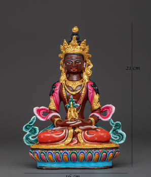 Handmade Tibetan Amitayus Statue | Buddha of Immortality Figurine