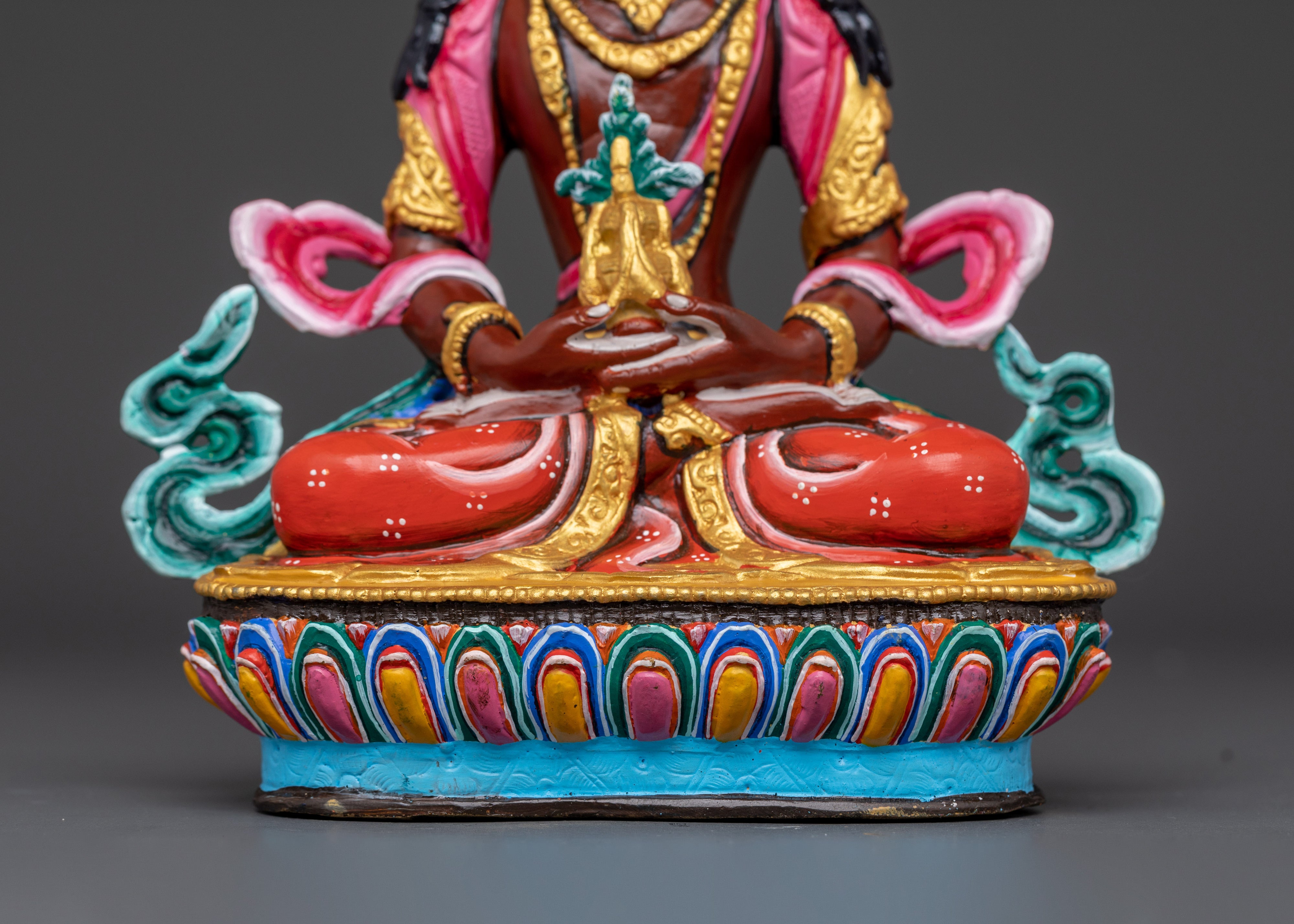 Handmade Tibetan Amitayus Statue | Buddha of Immortality Figurine