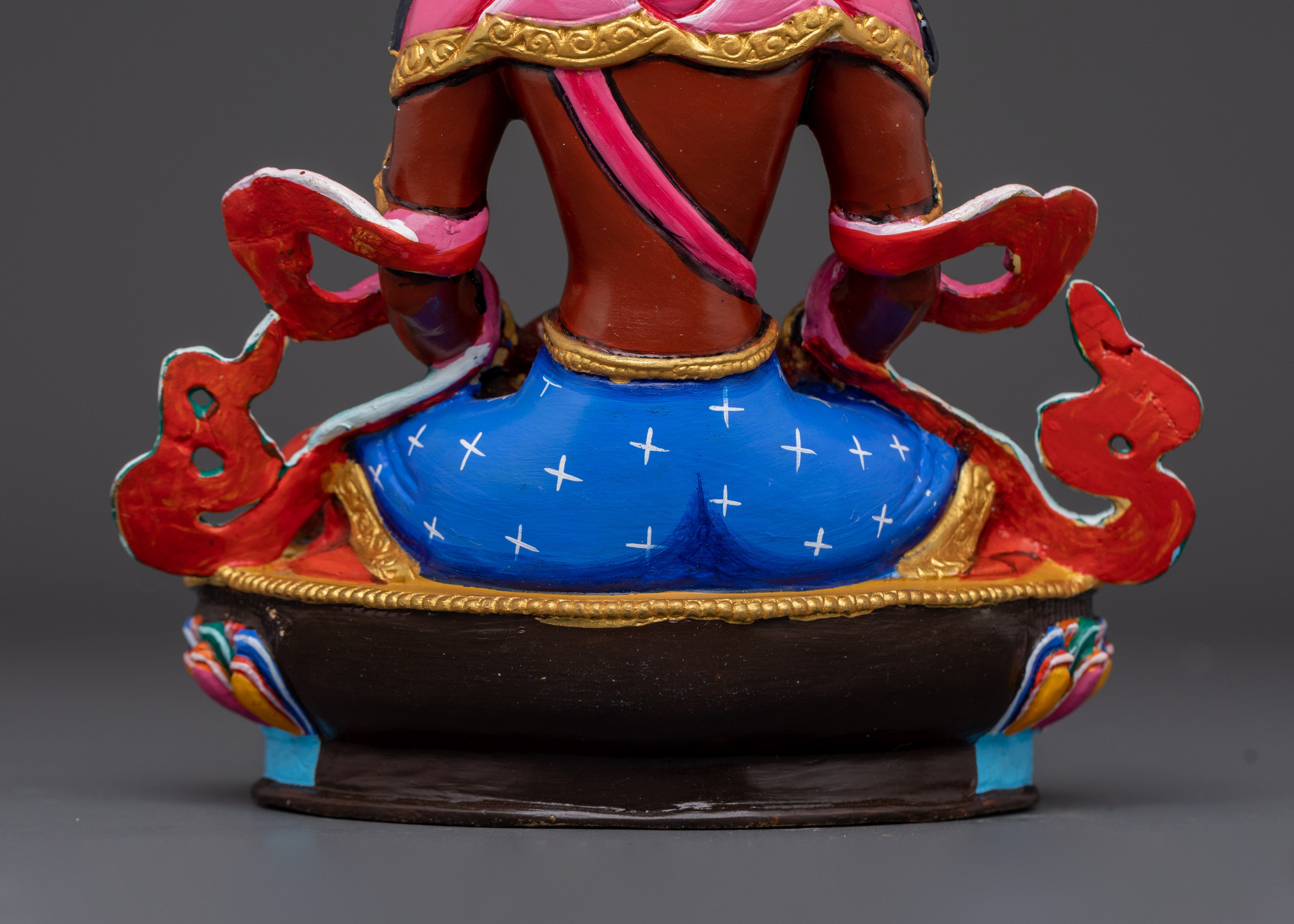 Handmade Tibetan Amitayus Statue | Buddha of Immortality Figurine
