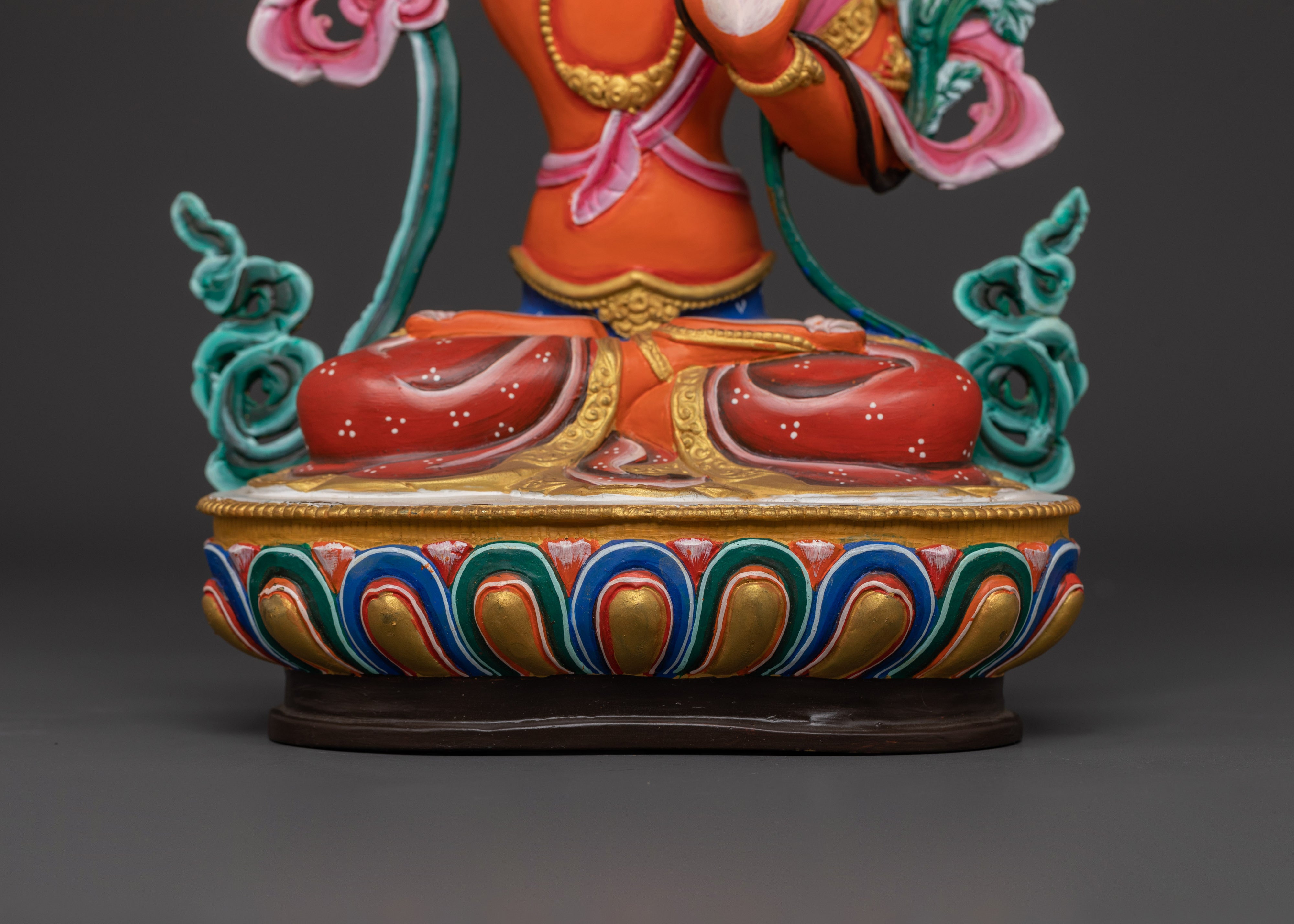 Manjushri Sword of Wisdom Figurine | Handcrafted Copper Buddhist Deity Sculpture
