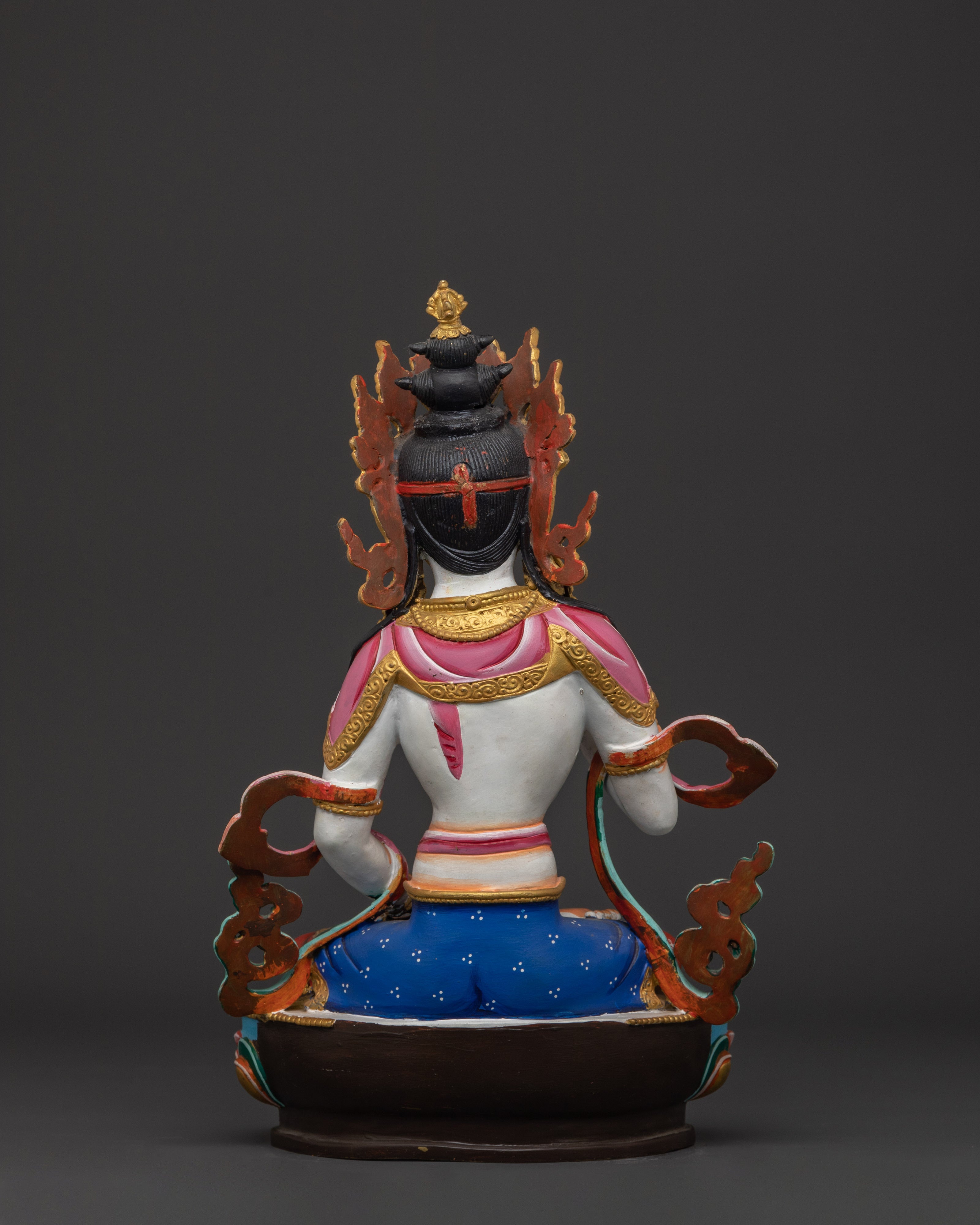 Vajrasattva Copper Statue | Handcrafted Tibetan Deity Sculpture