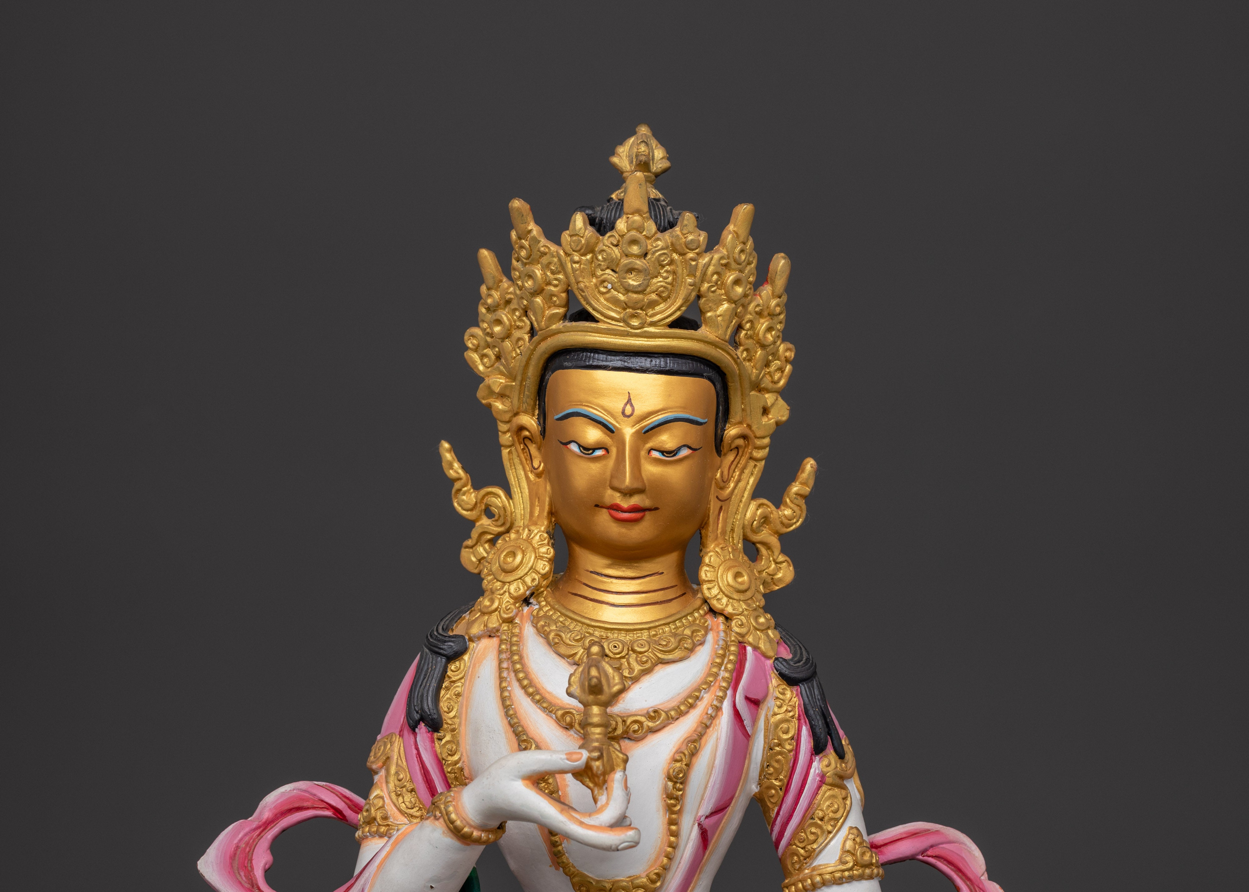 Vajrasattva Copper Statue | Handcrafted Tibetan Deity Sculpture
