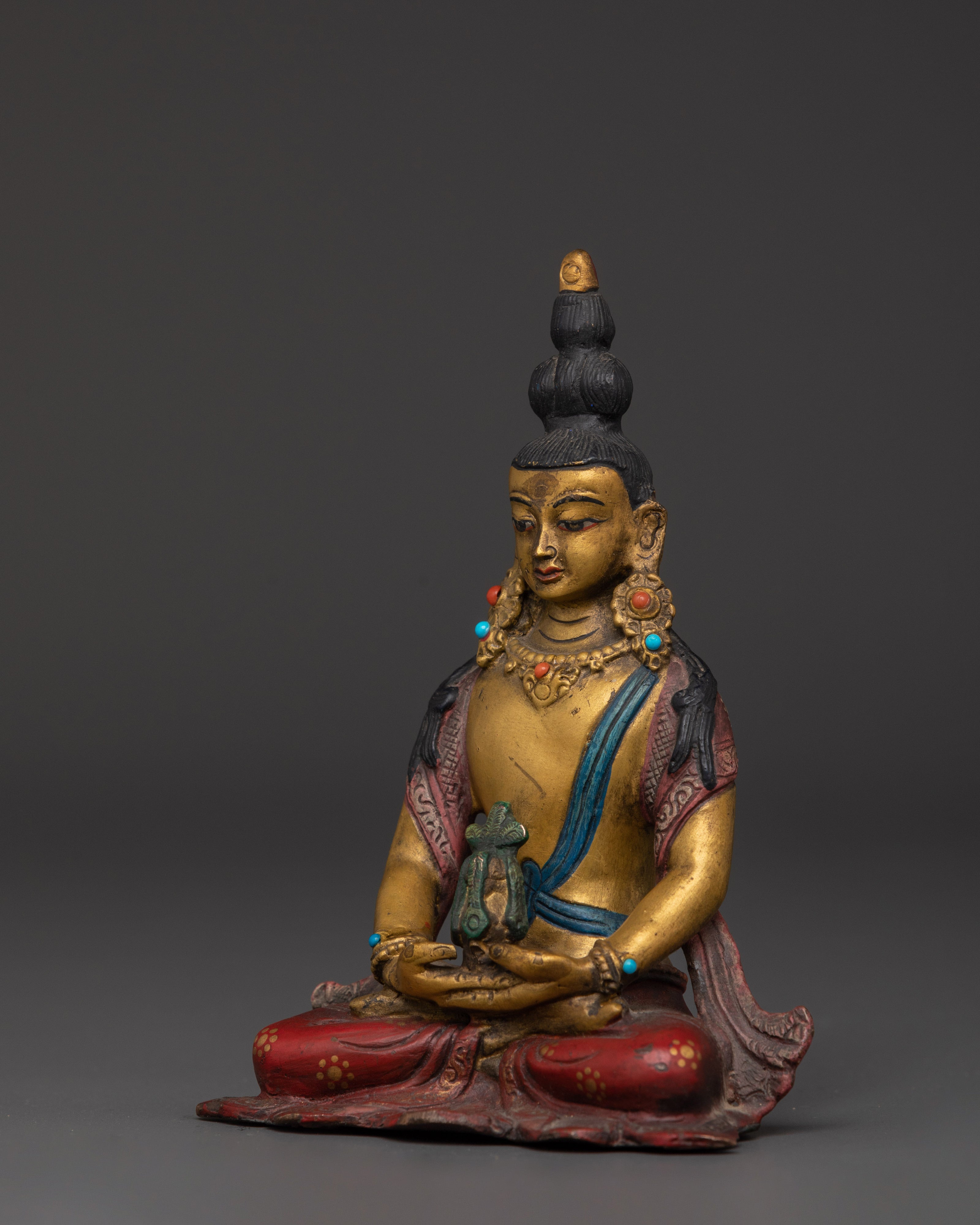 Tibetan Amitayus Buddha Statue for Long Life Blessings