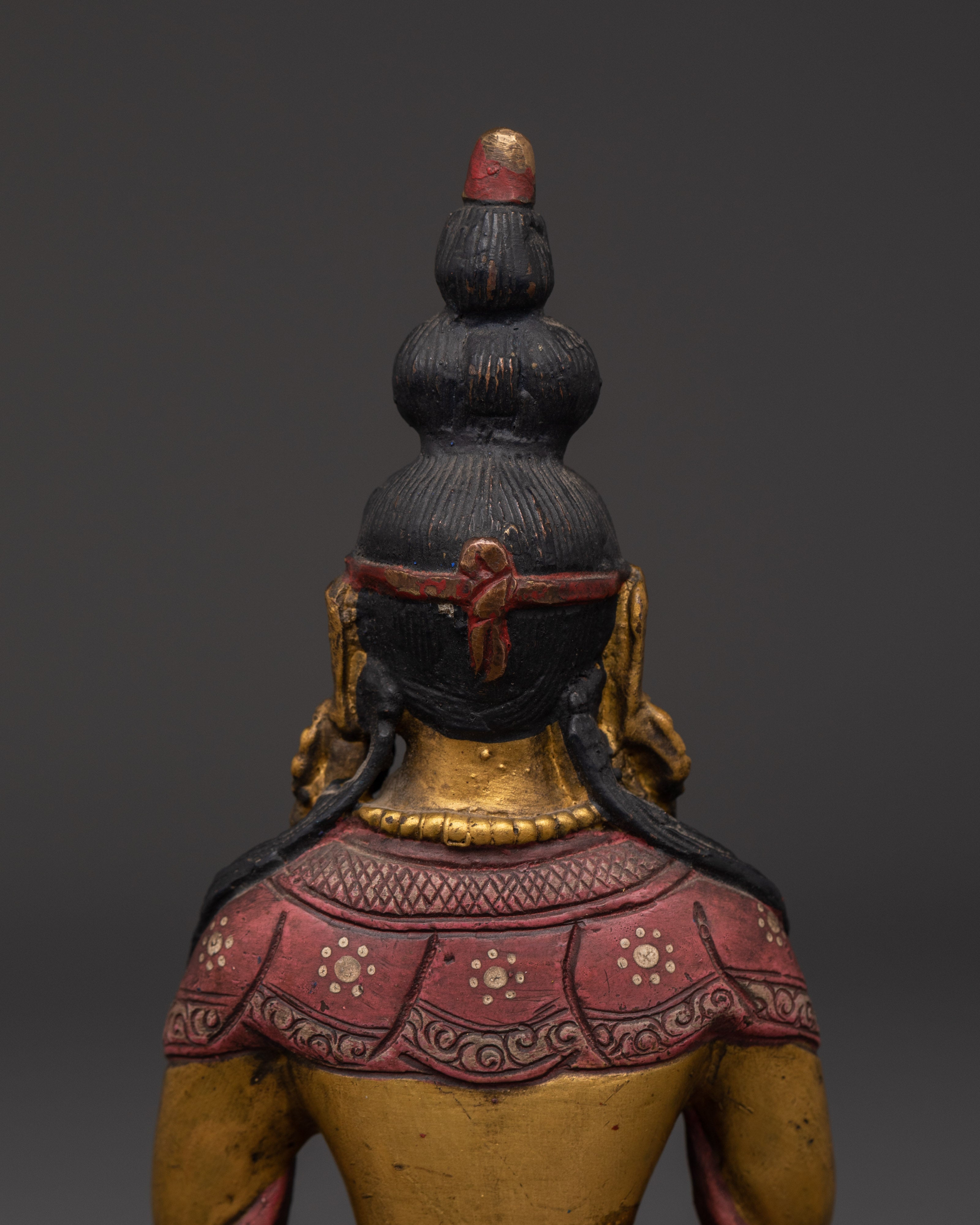 Tibetan Amitayus Buddha Statue for Long Life Blessings