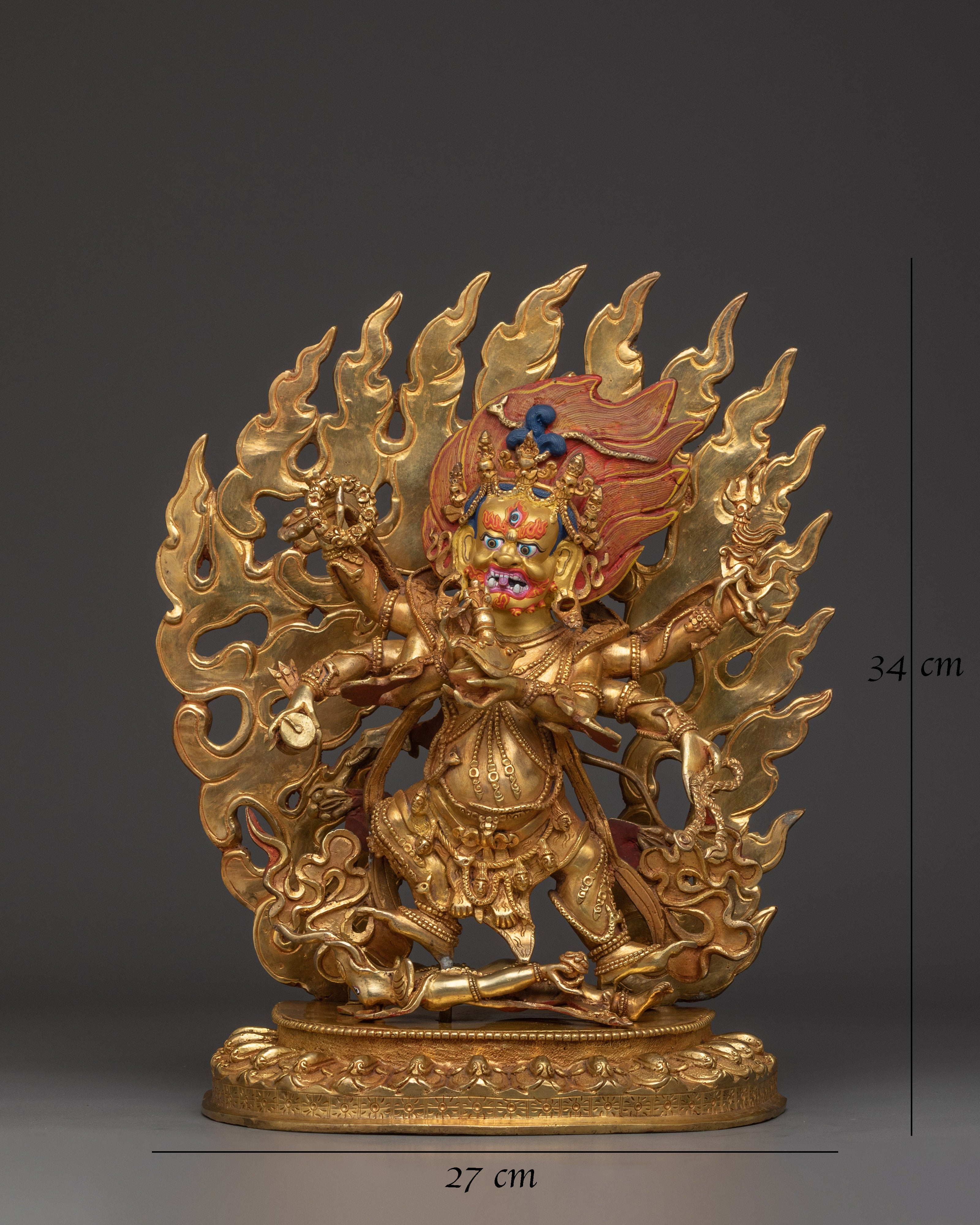Buddhist Wrathful God Statue | for Ritual and Protection