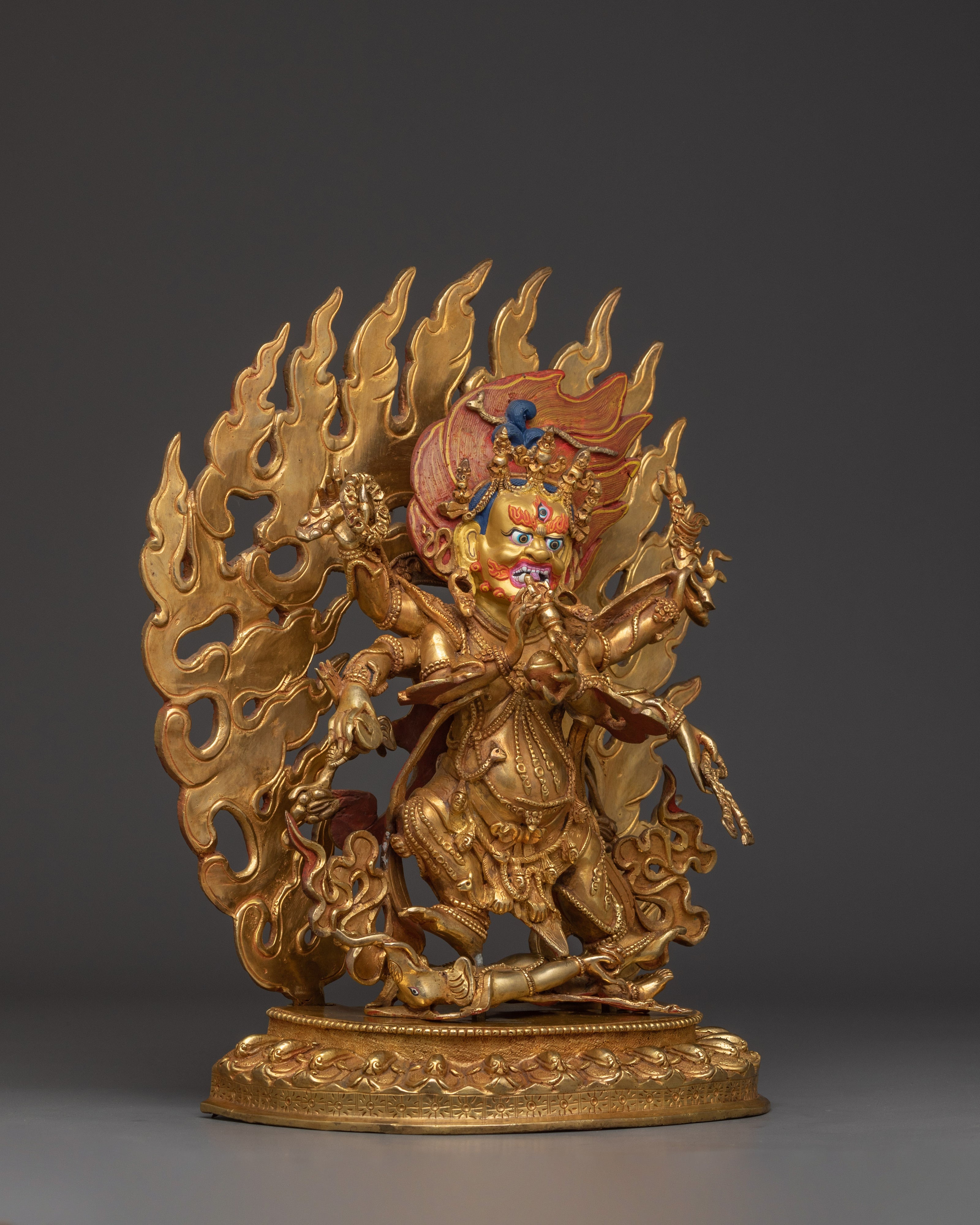 Buddhist Wrathful God Statue | for Ritual and Protection