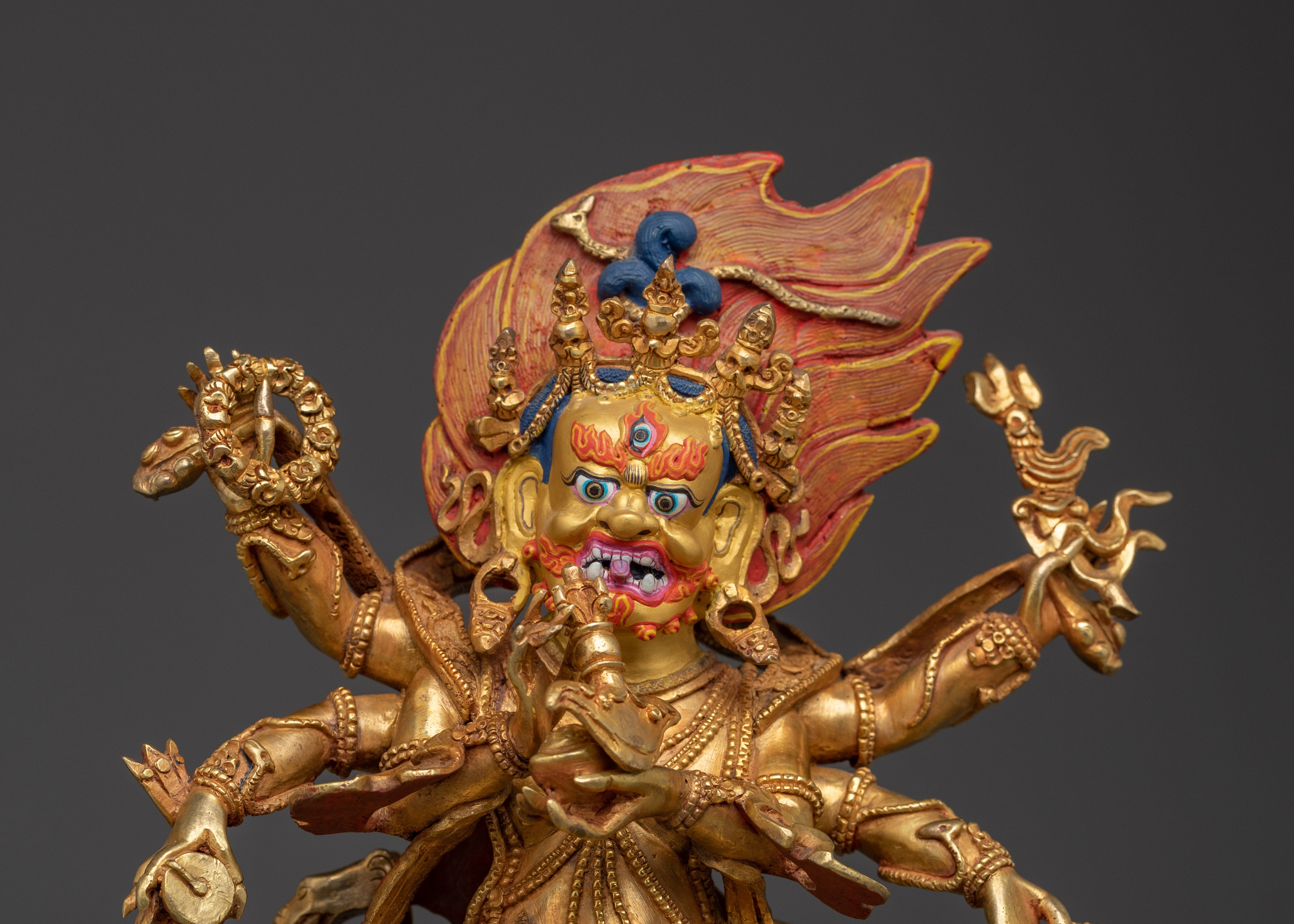 Buddhist Wrathful God Statue | for Ritual and Protection