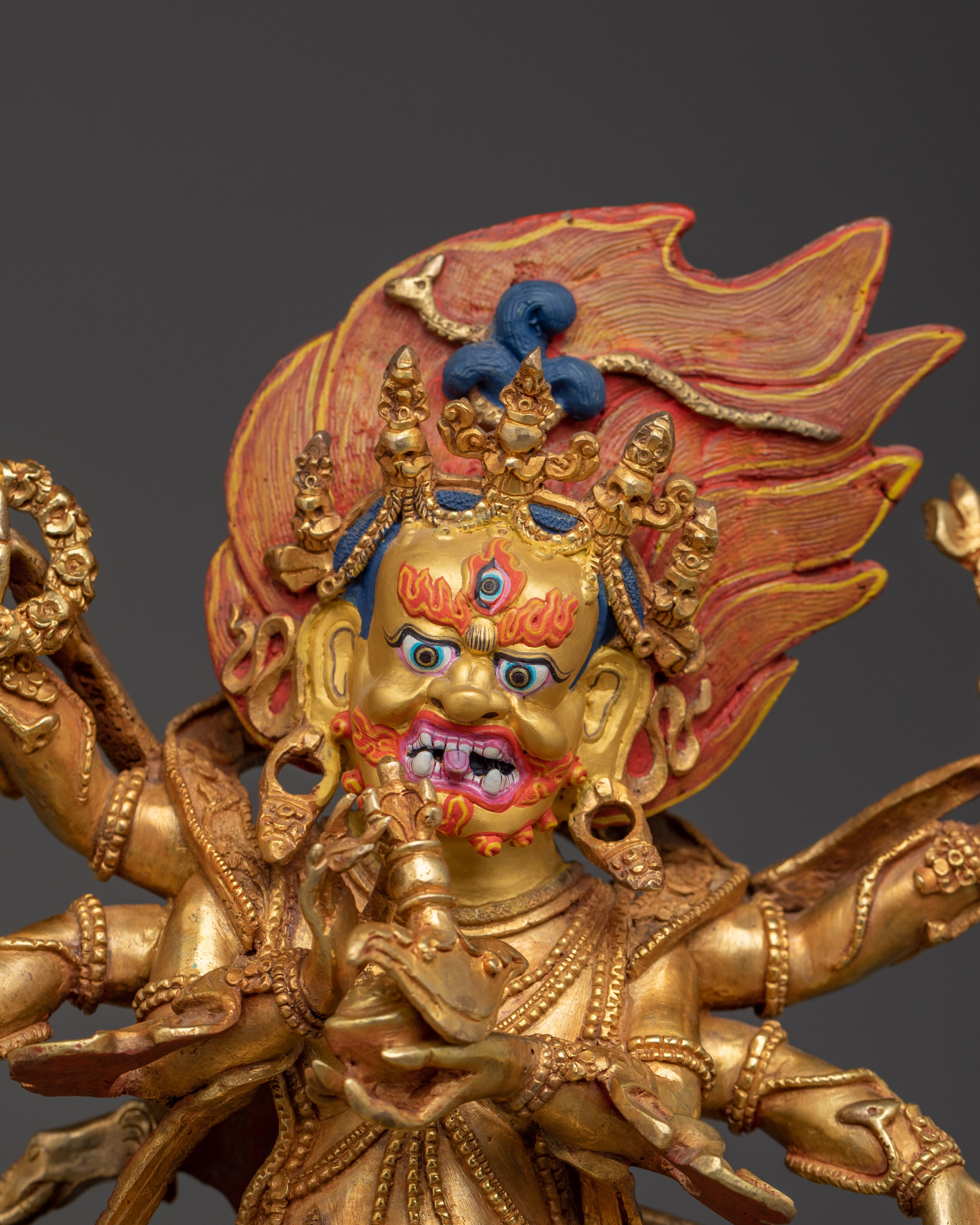 Buddhist Wrathful God Statue | for Ritual and Protection