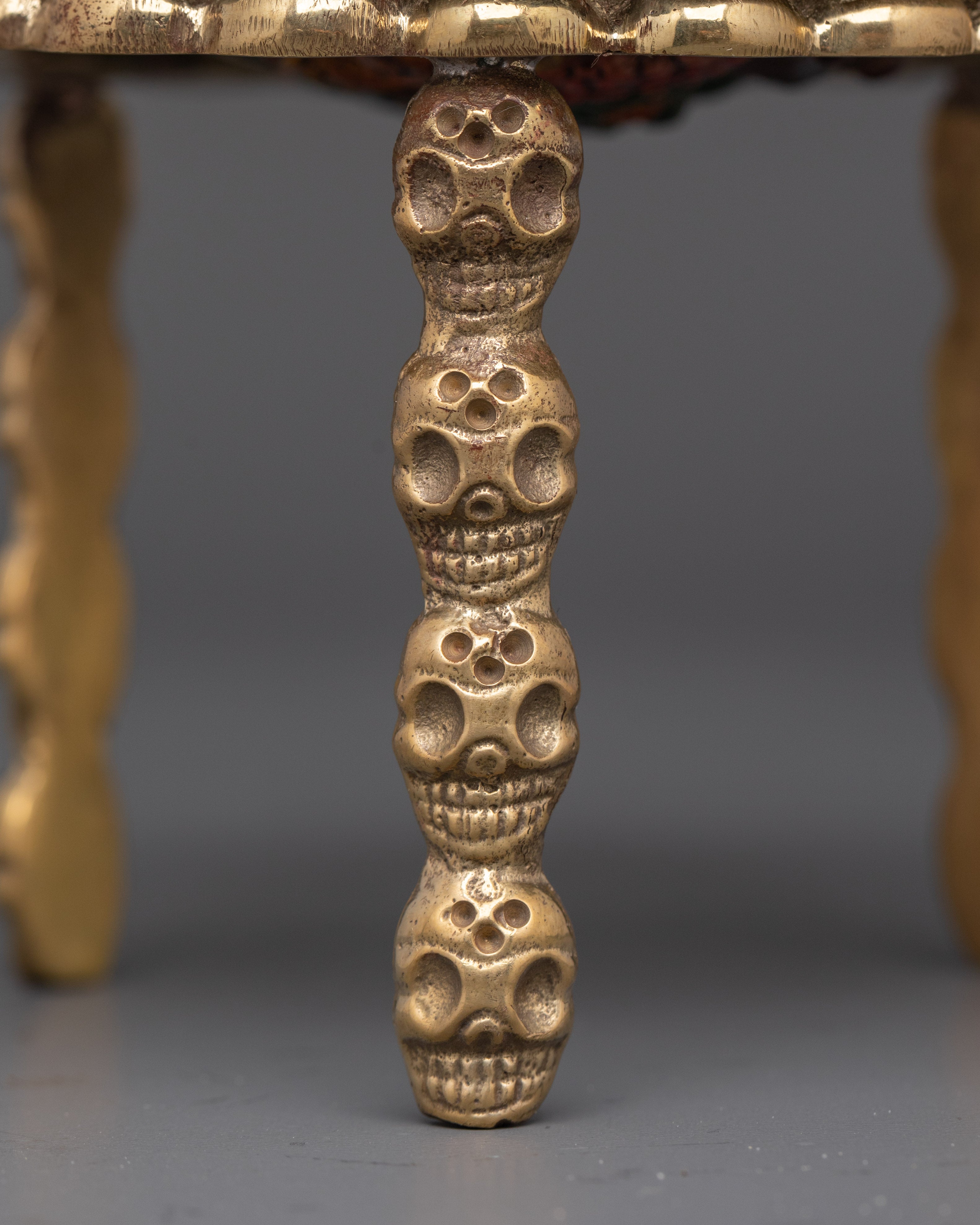 Resin Kapala Skull Cup for Buddhist Rituals and Tantric Ceremonies