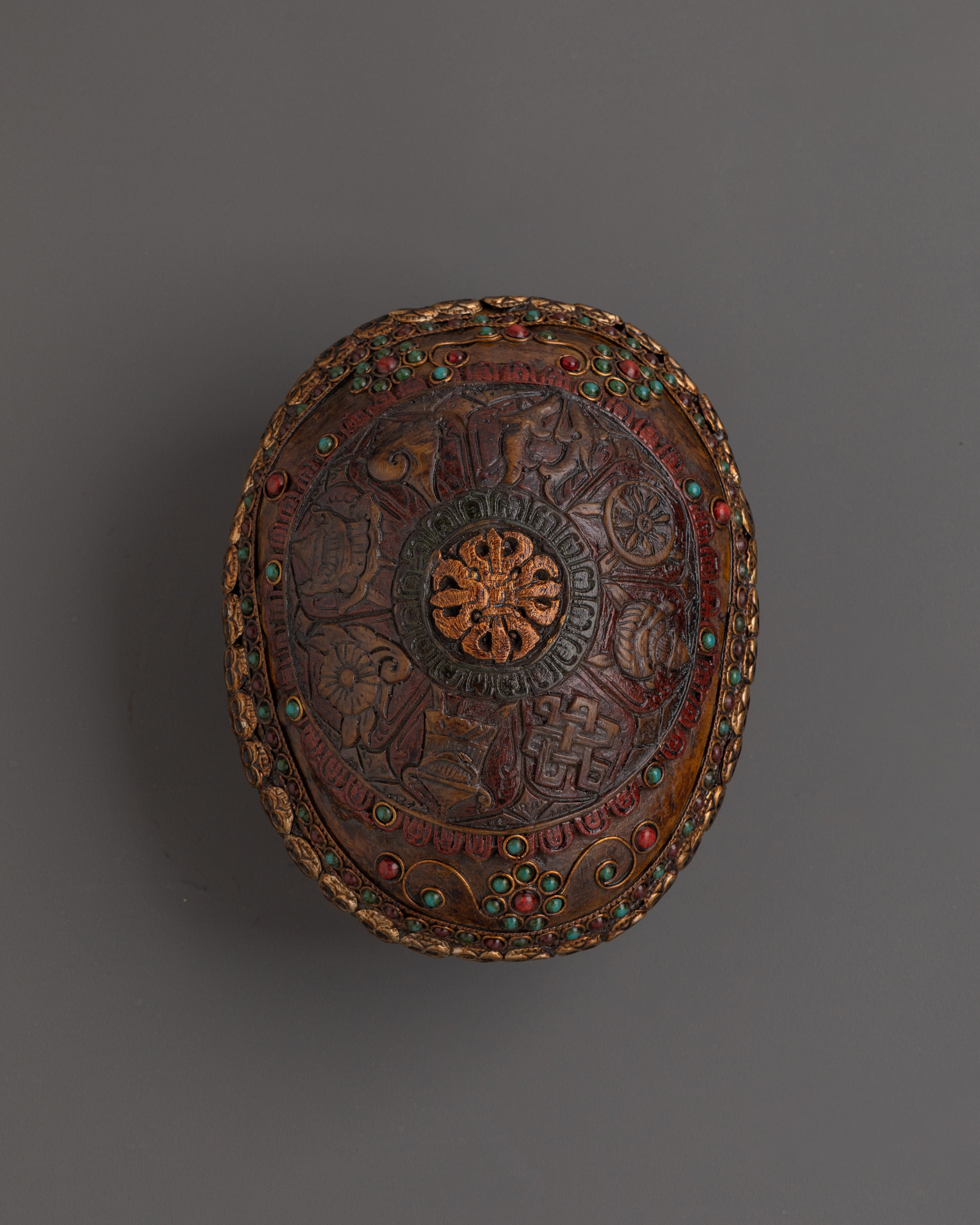 Tantric Offering Kapala |  Silver-Plated Skull Cup