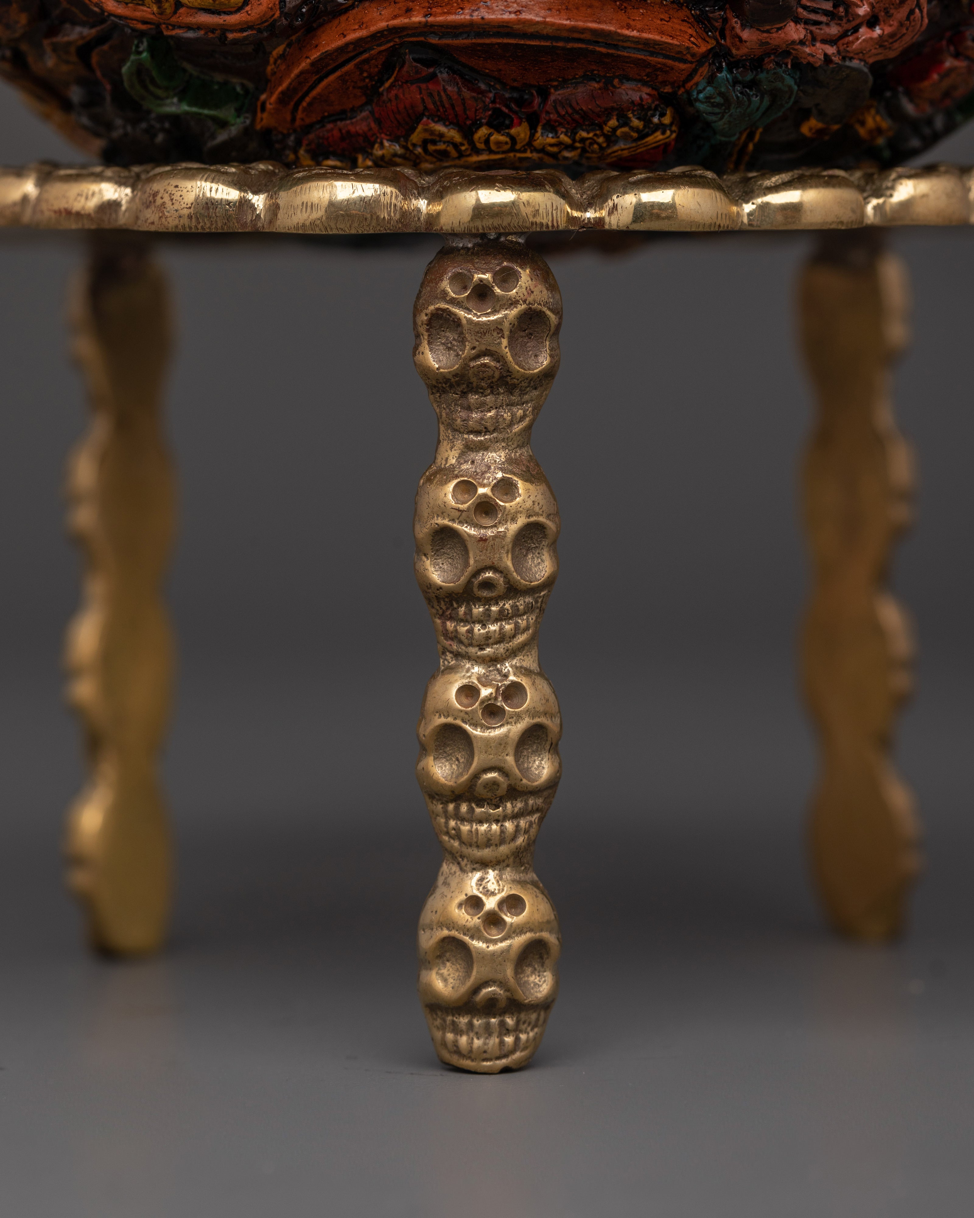Tantric Spiritual Kapala Skull Cup for Ritual Offerings and Meditation