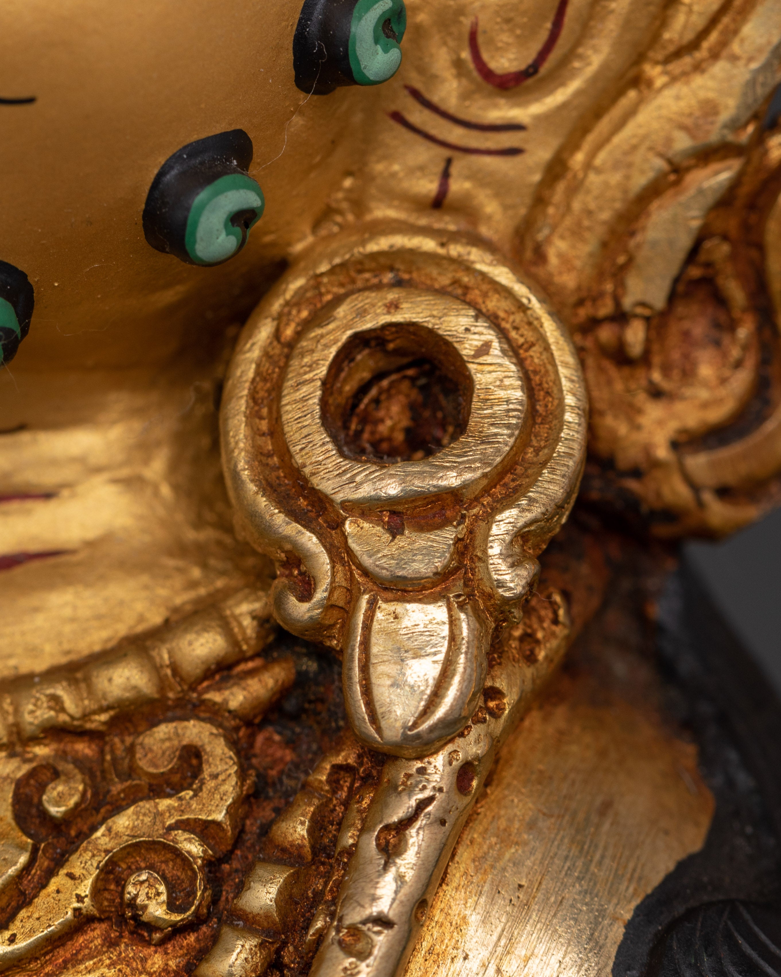 Handcrafted Dzambala Protector Deity Statue for Wealth and Protection