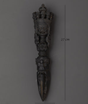 Shaligram Phurba Dagger | Sacred Vajrayana Ritual Tool