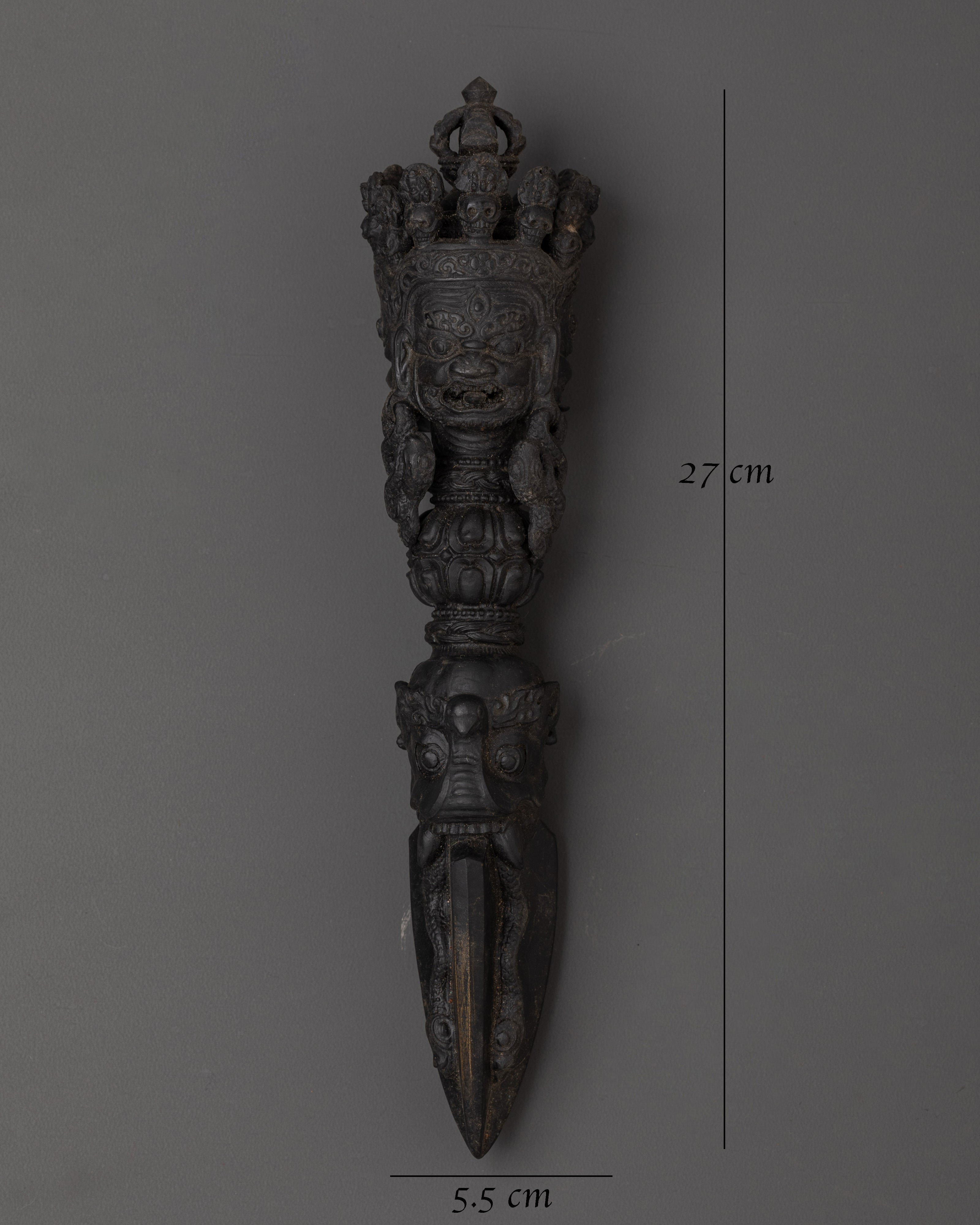 Shaligram Phurba Dagger | Sacred Vajrayana Ritual Tool