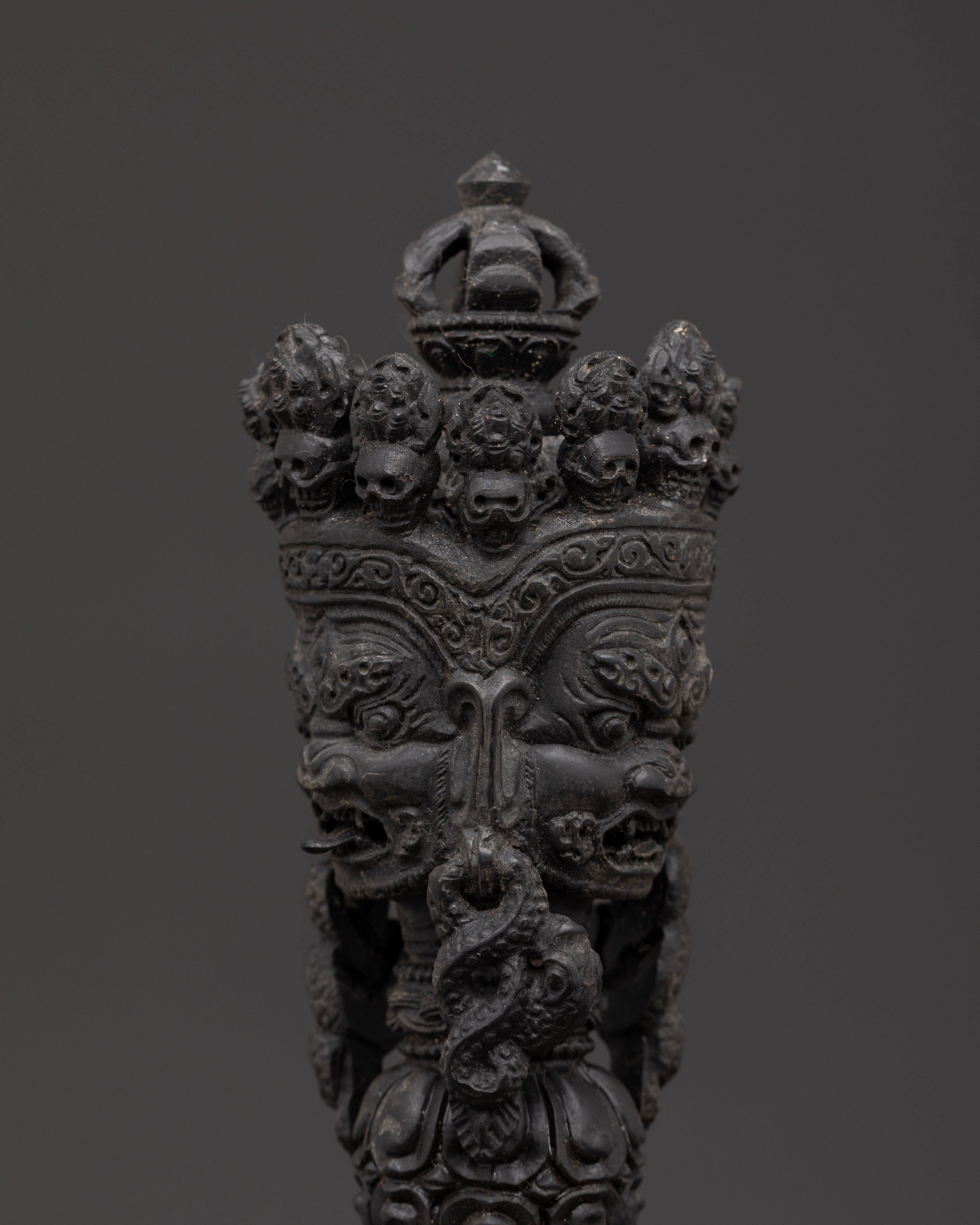 Shaligram Phurba Dagger | Sacred Vajrayana Ritual Tool