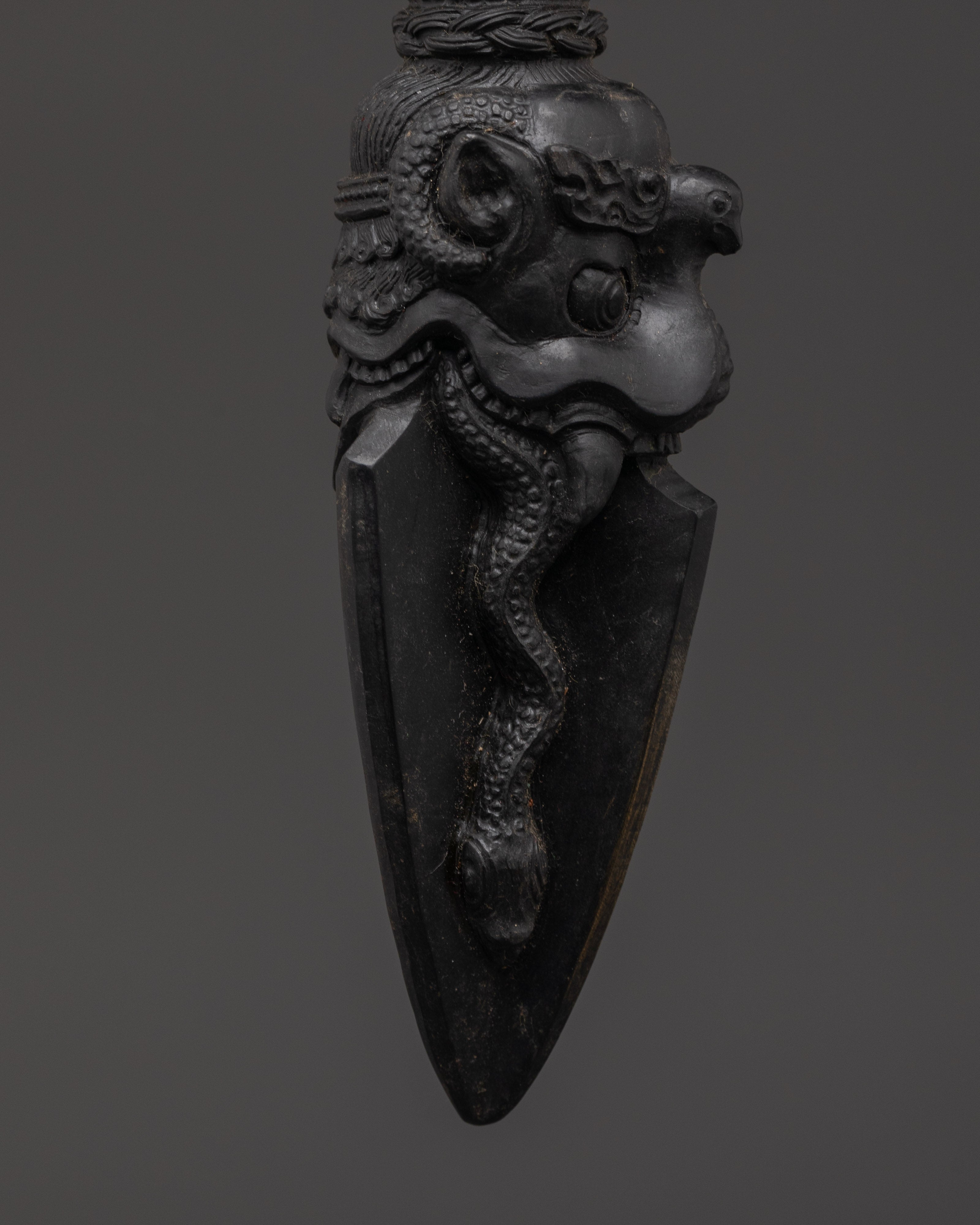 Shaligram Phurba Dagger | Sacred Vajrayana Ritual Tool