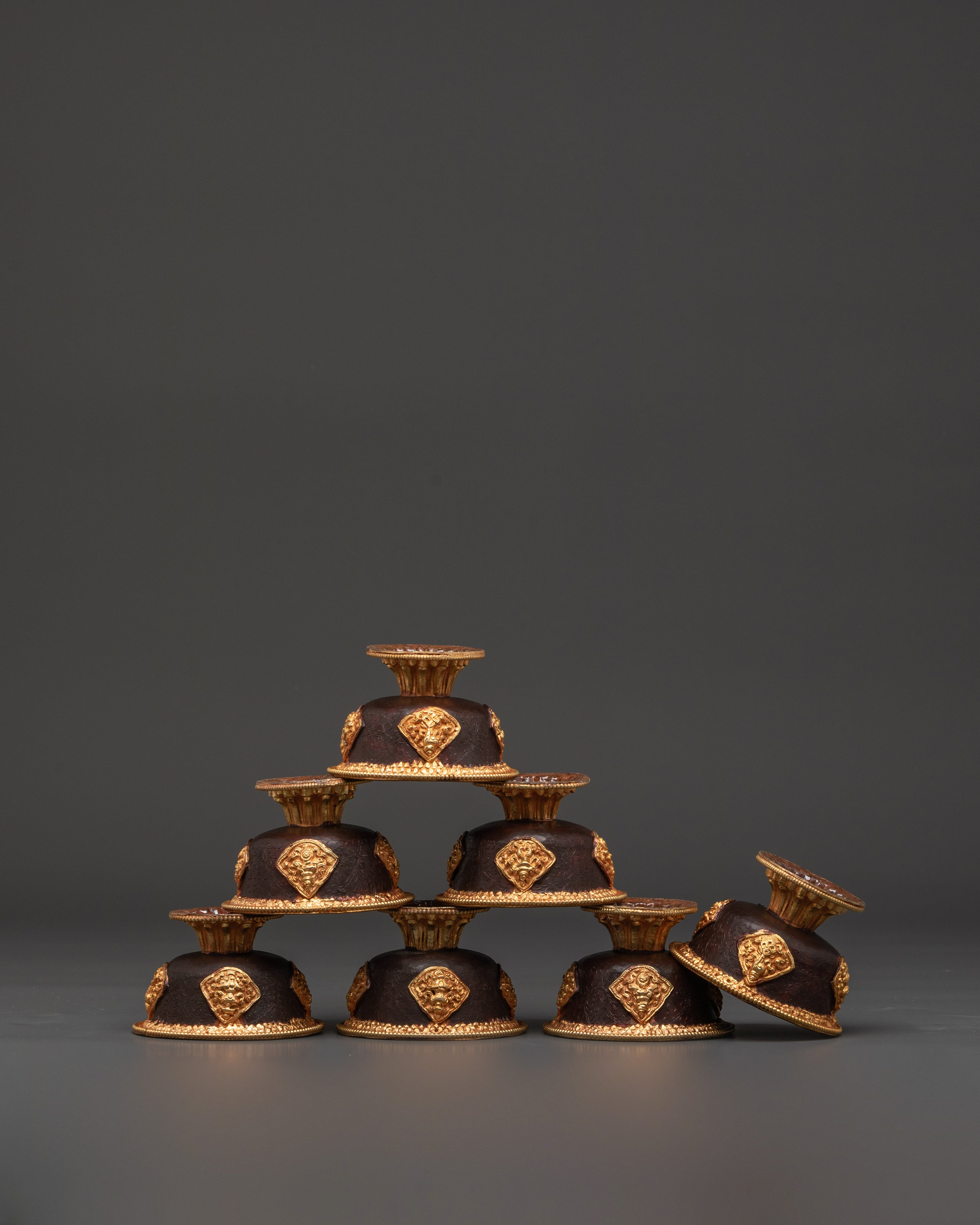 Dharma Offering Bowl Set | Buddhist Altar Ritual Cups