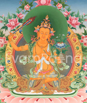 Arya Bodhisattva Manjushri Thangka | Eri Artistry