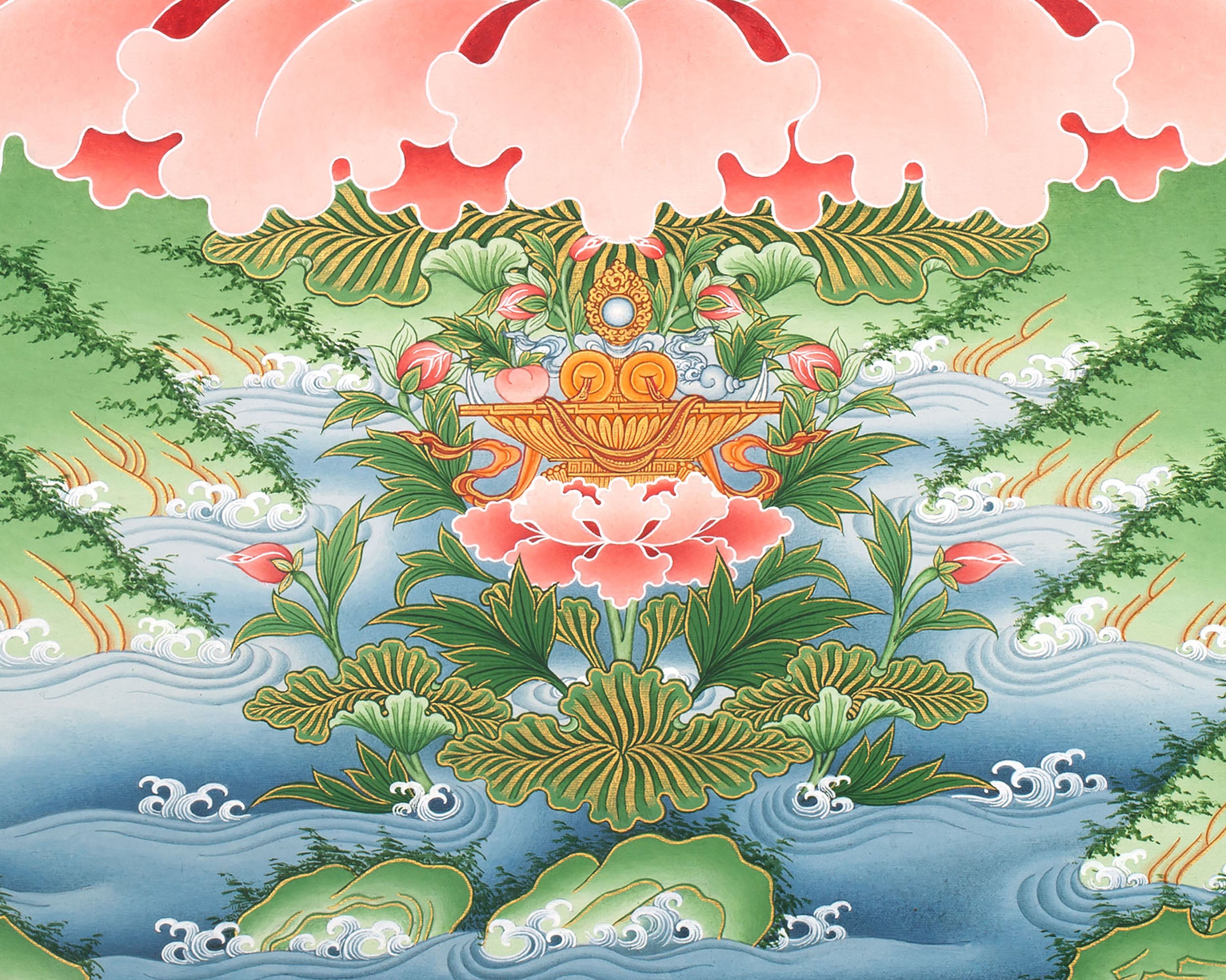 Arya Bodhisattva Manjushri Thangka | Eri Artistry