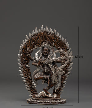 Silver Plated Statue of Kurukulla | Tibetan Goddess Statue of Love