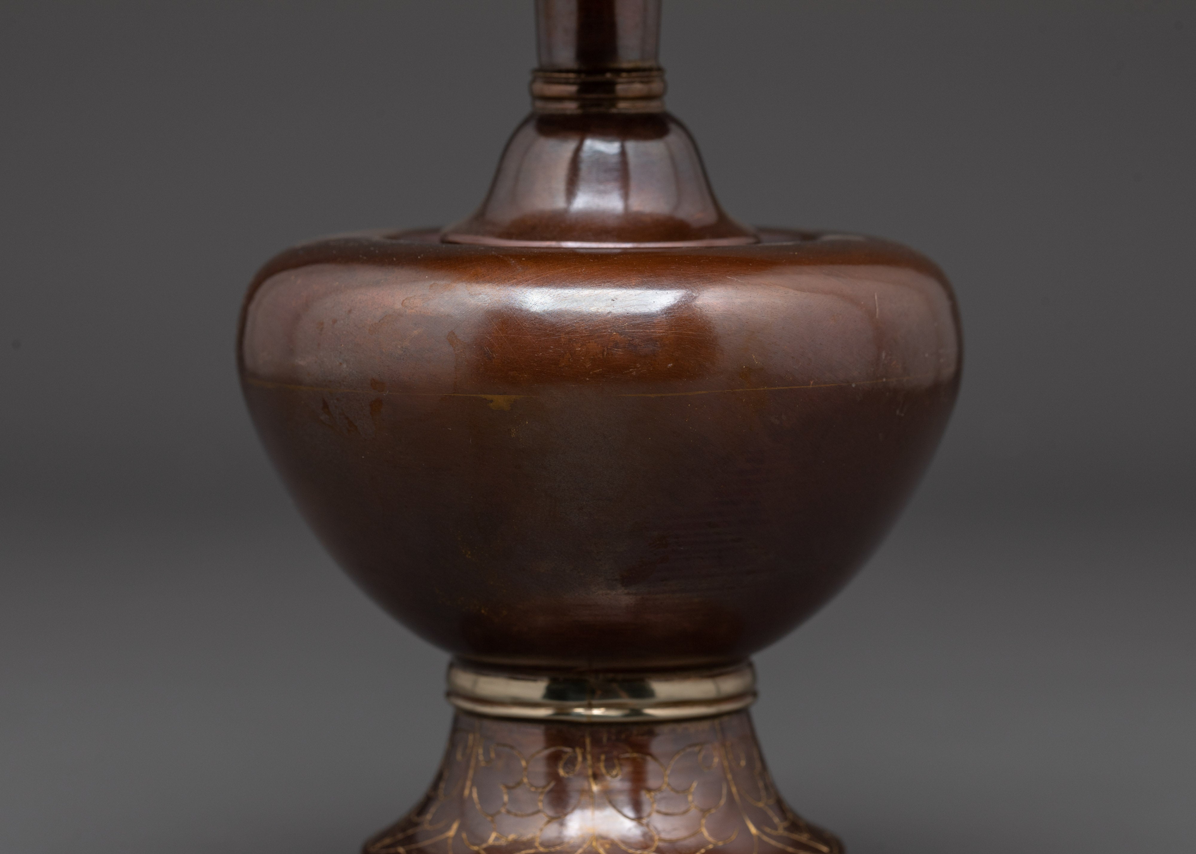 Buddhist Sacred Bhumba Set | Oxidized Copper Tibetan Ritual Water Offering Set