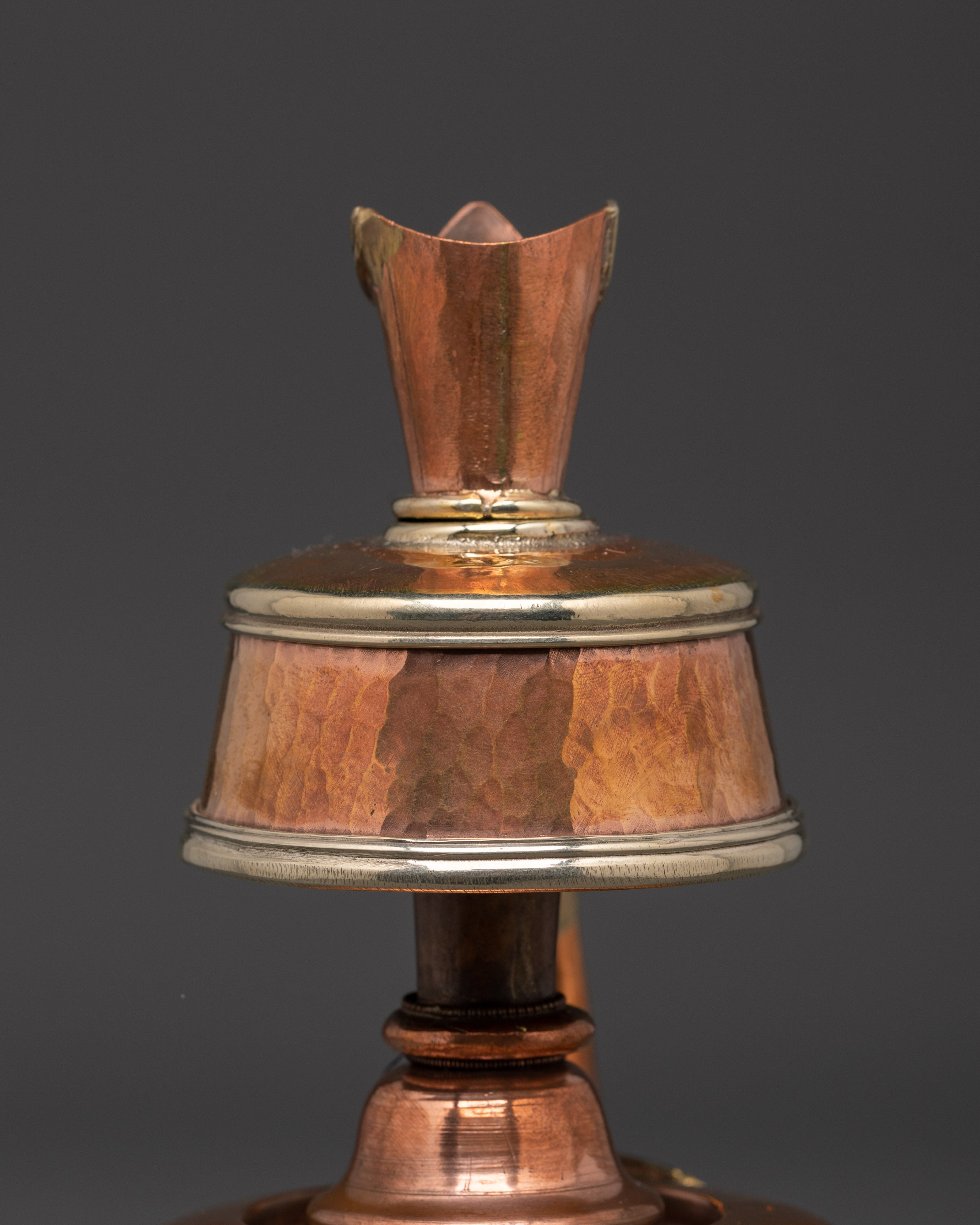 Copper Bumpa Set with Bird-Form Spouts | Tibetan Ritual Water Vessels
