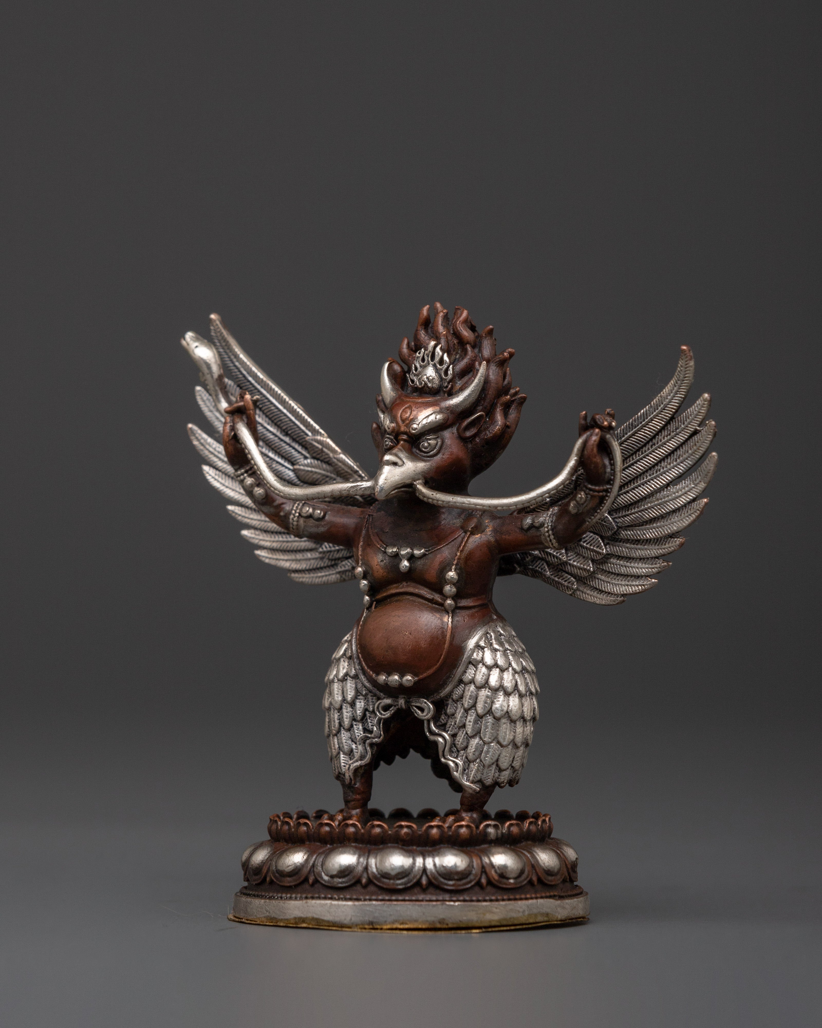 Handcrafted Garuda Bird Deity Sculpture | Statue for Home Altars and Sacred Spaces