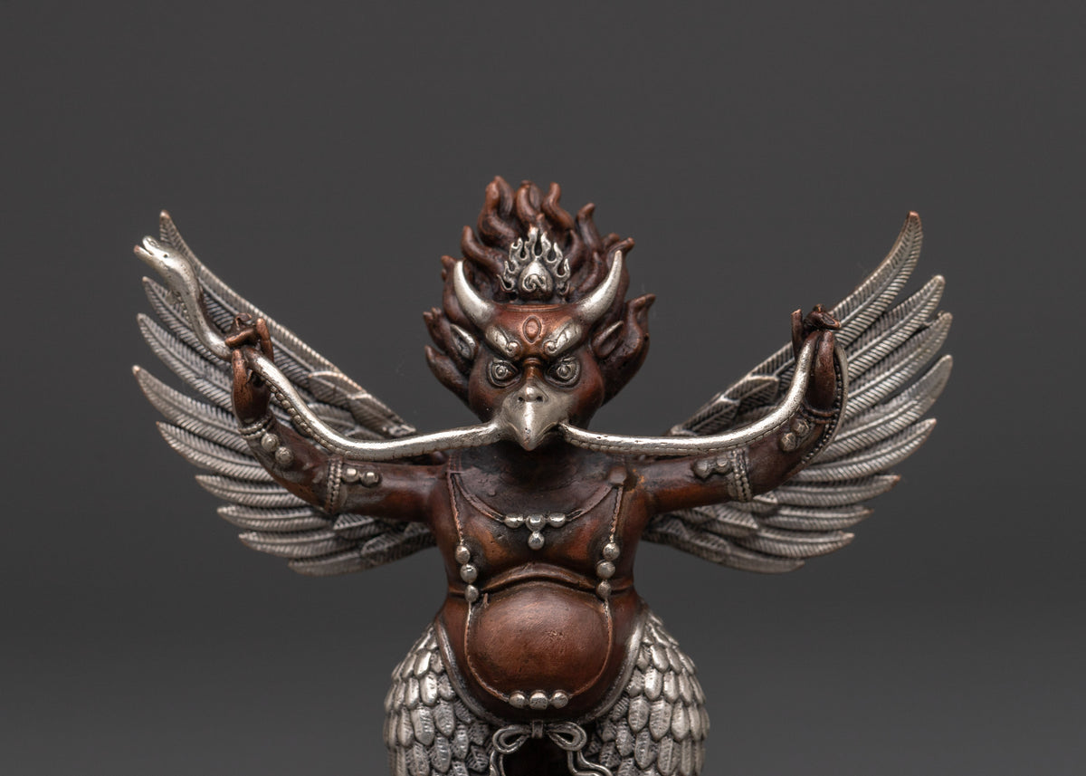 Handcrafted Garuda Bird Deity Sculpture | Statue for Home Altars and Sacred Spaces