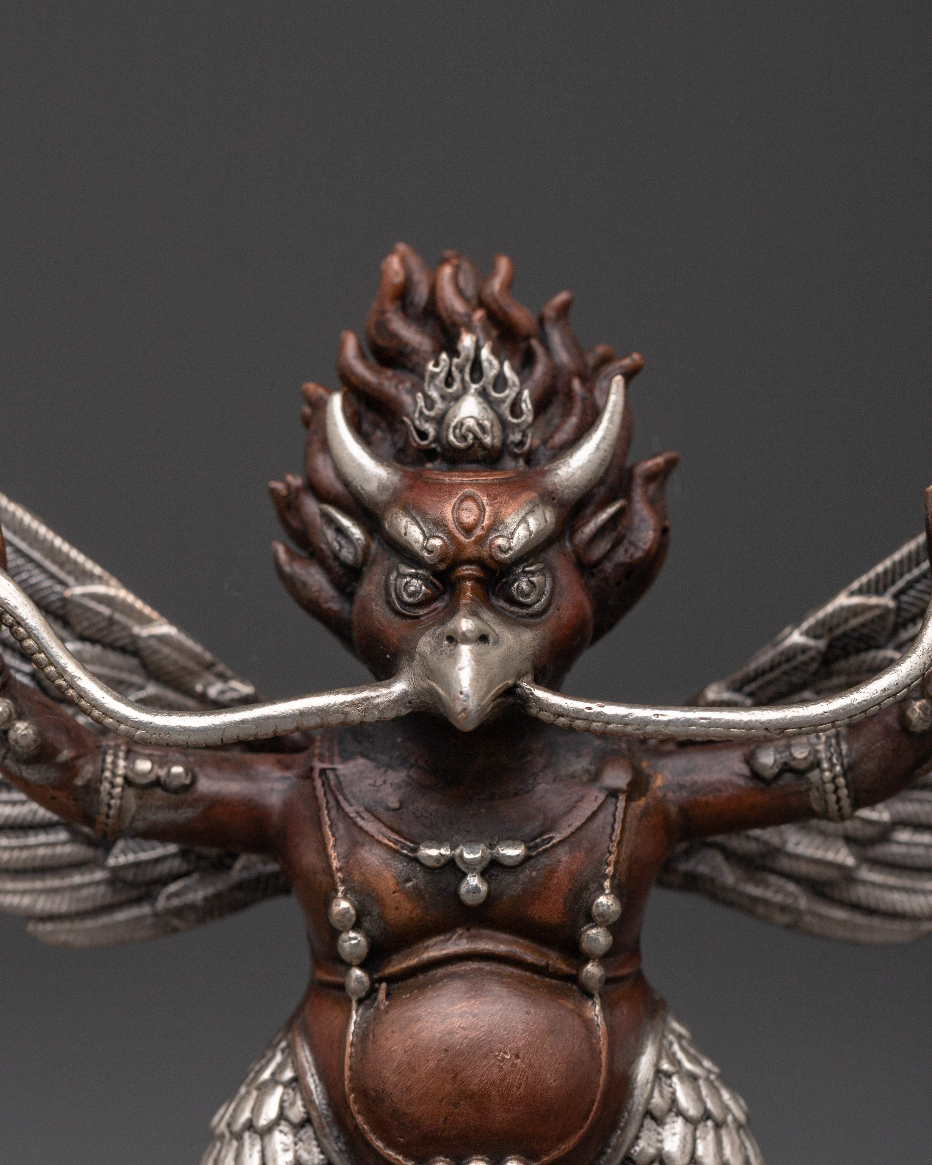 Handcrafted Garuda Bird Deity Sculpture | Statue for Home Altars and Sacred Spaces